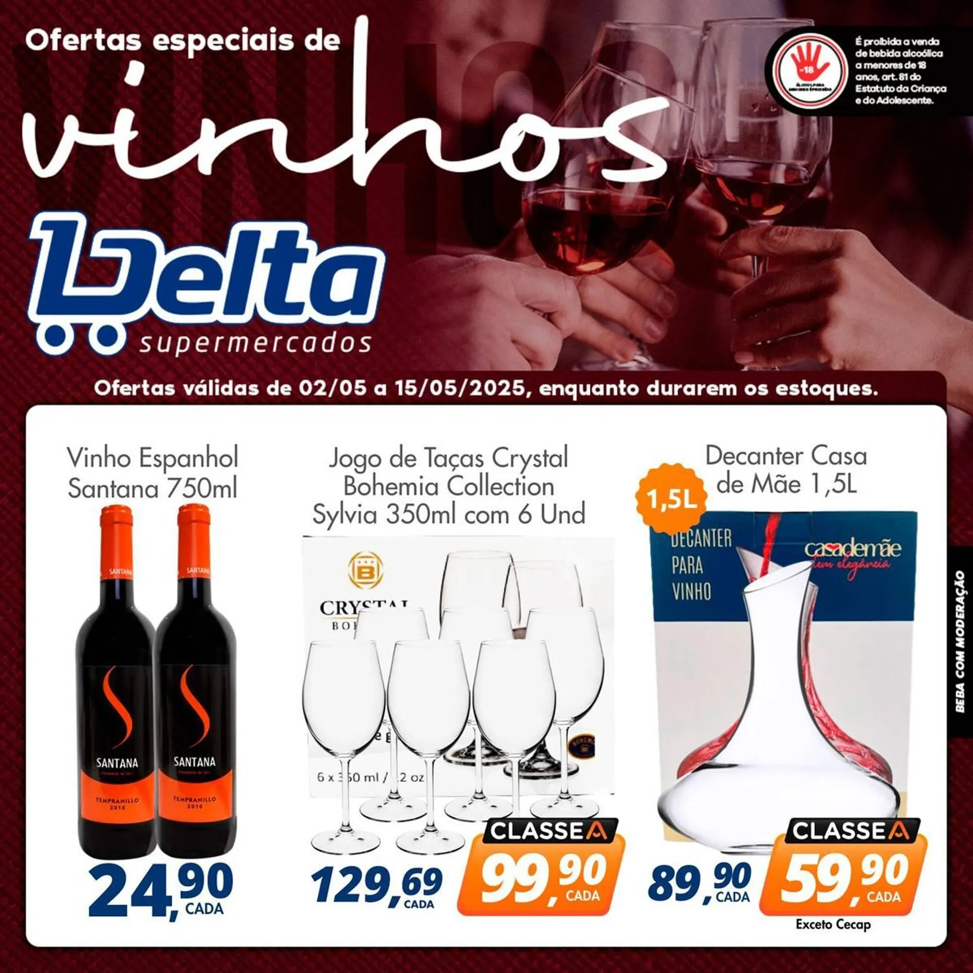 Encarte de Catálogo Delta Supermercados 2 de maio até 15 de maio 2025 - Pagina 1