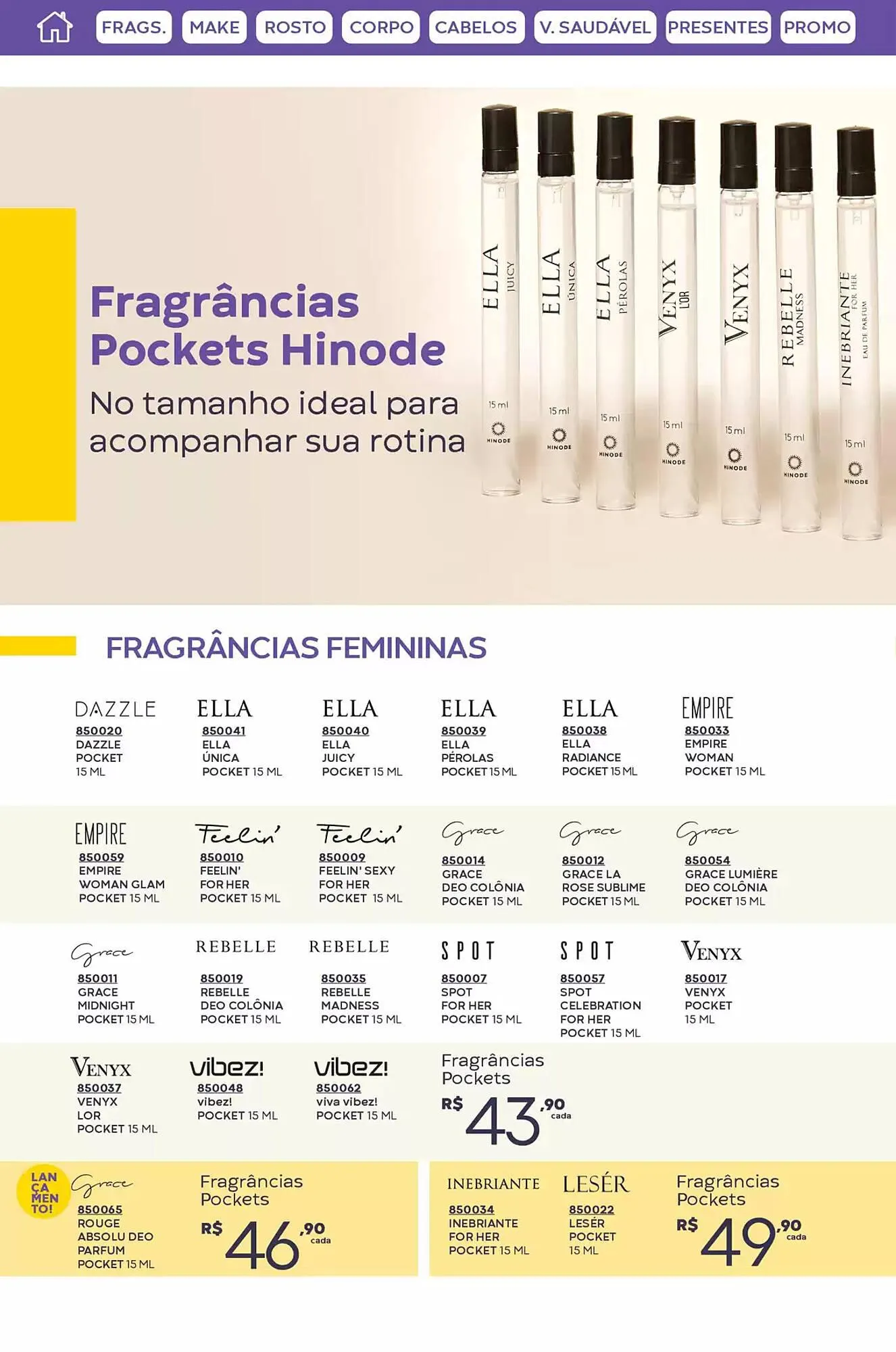 Encarte de Catálogo Hinode 1 de abril até 30 de abril 2025 - Pagina 56