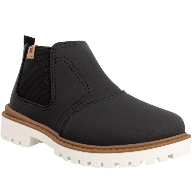 Bota Chelsea Infantil Molekinho Pespontos Preto