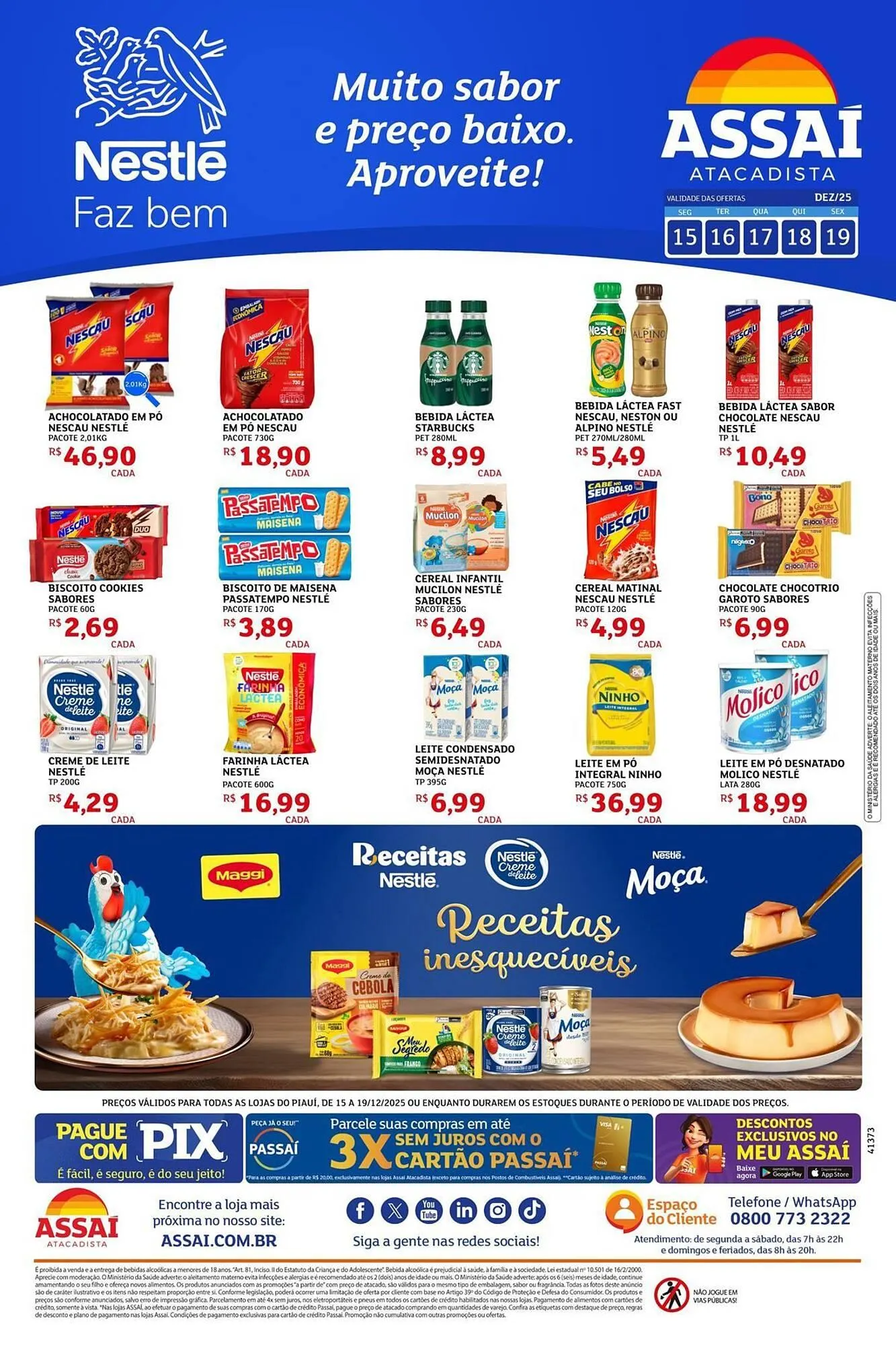 Encarte de Encarte Assaí Atacadista 15 de dezembro até 19 de dezembro 2025 - Pagina 1