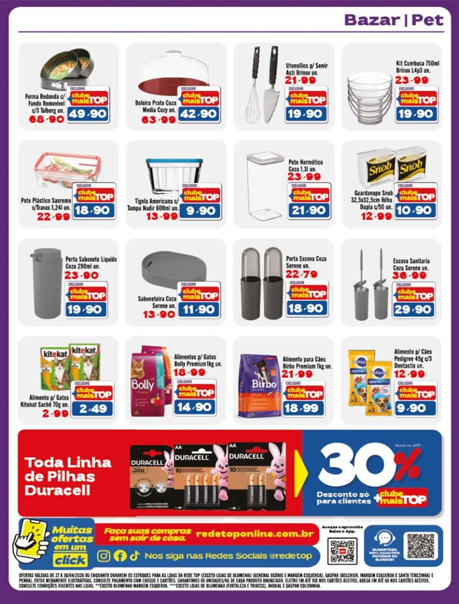 Encarte de Encarte Rede Top 27 de abril até 30 de abril 2026 - Pagina 12