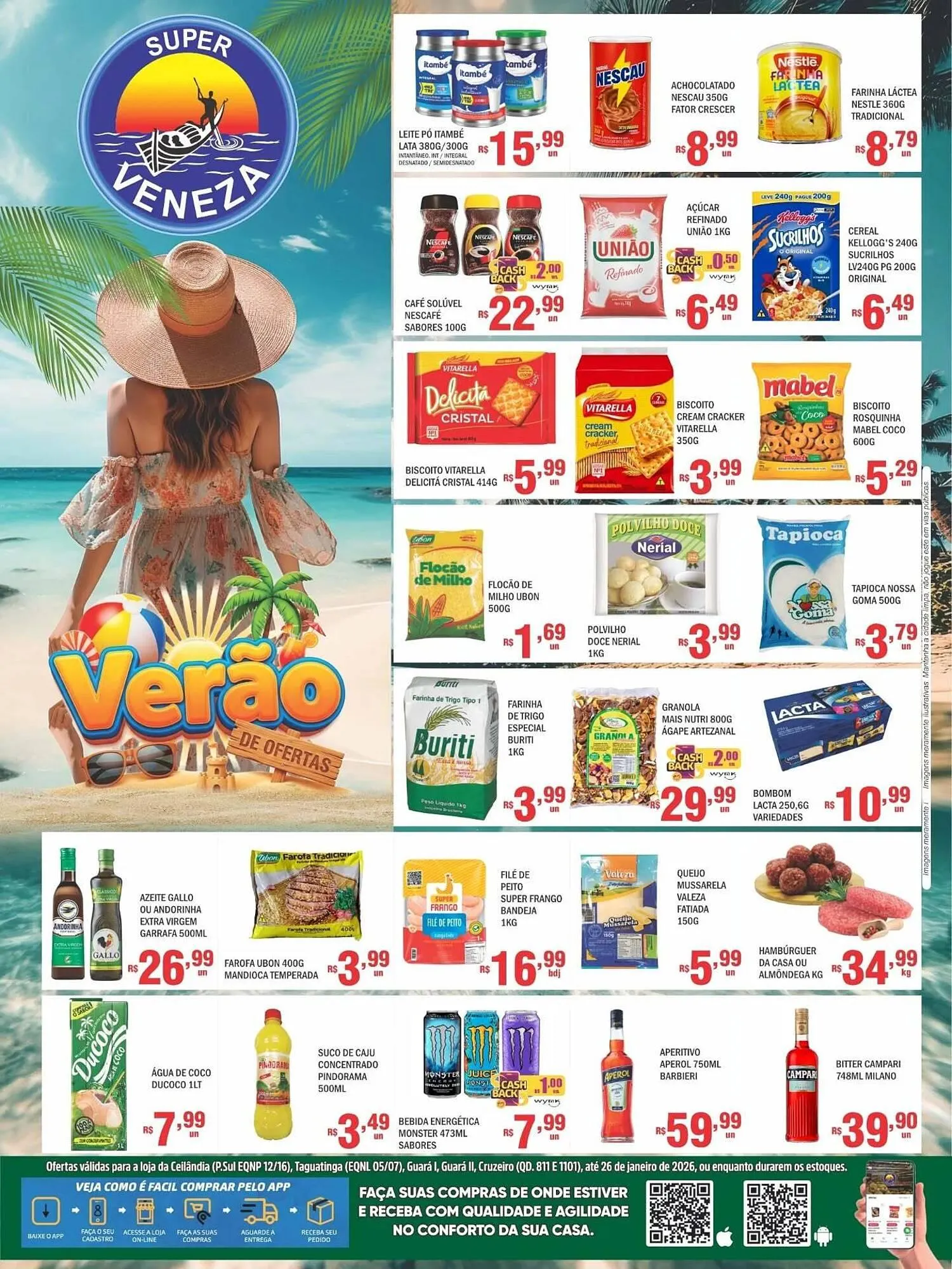 Encarte de Catálogo Super Veneza 18 de janeiro até 26 de janeiro 2026 - Pagina 1