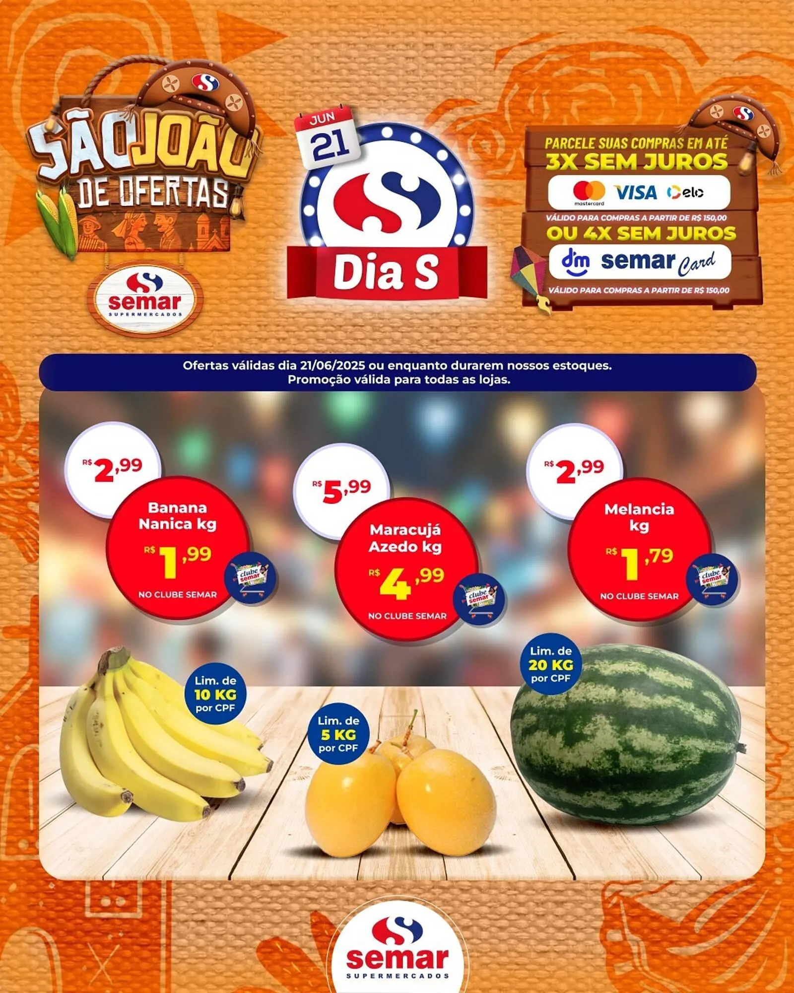 Encarte de Catálogo Semar Supermercado 20 de junho até 21 de junho 2025 - Pagina 4