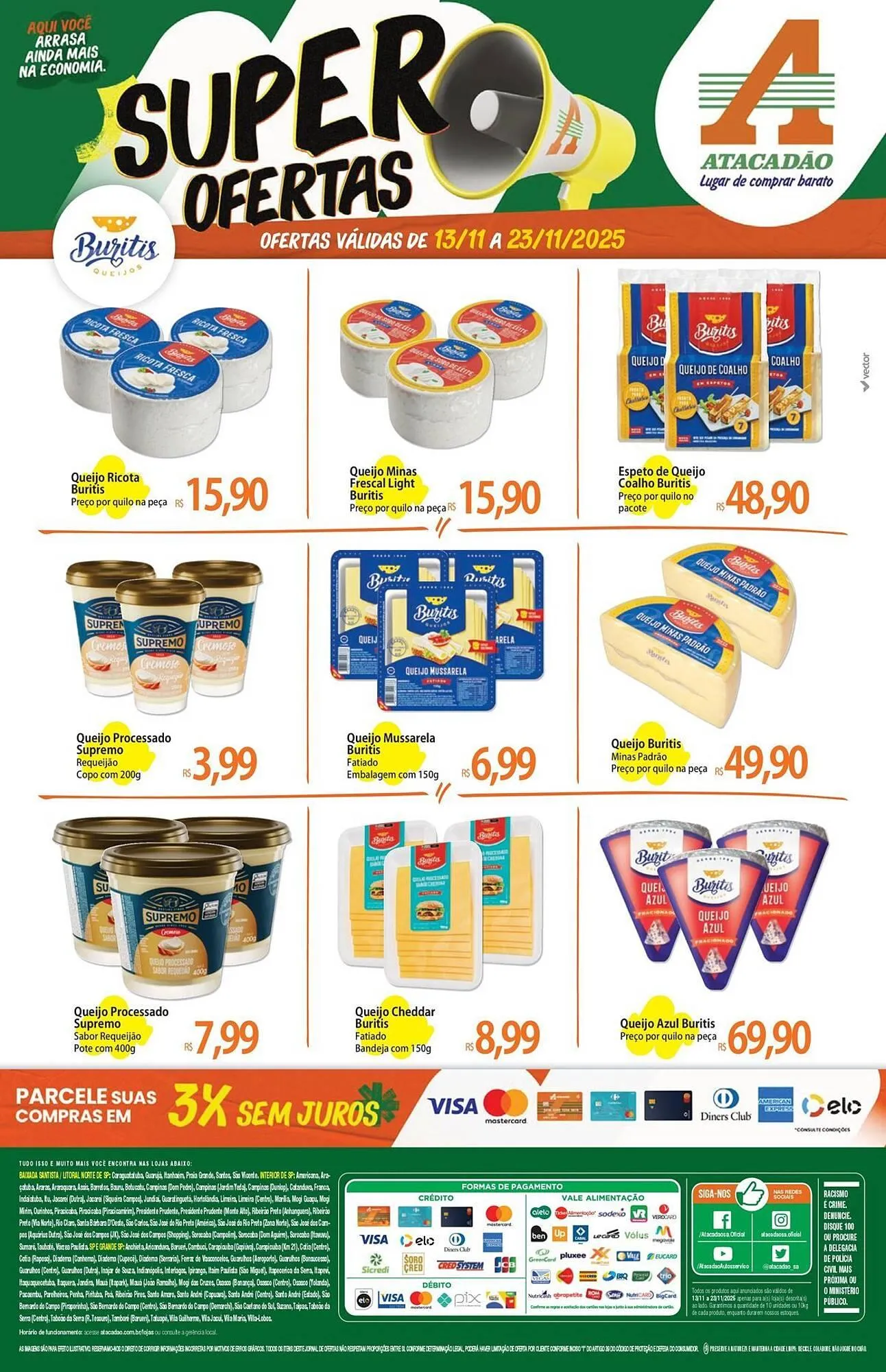 Encarte de Folheto Atacadão 13 de novembro até 23 de novembro 2025 - Pagina 1