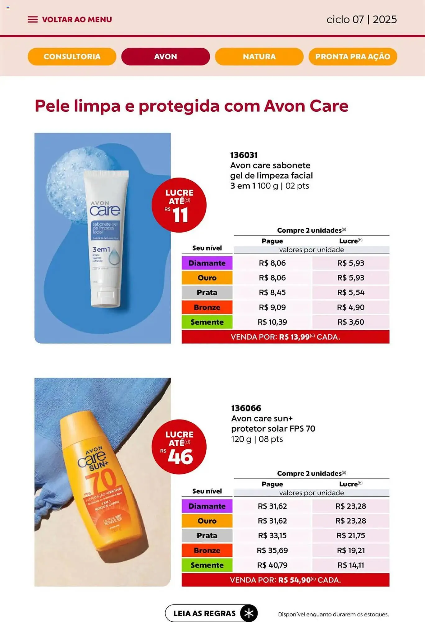 Encarte de Catálogo Avon 3 de abril até 1 de maio 2025 - Pagina 34