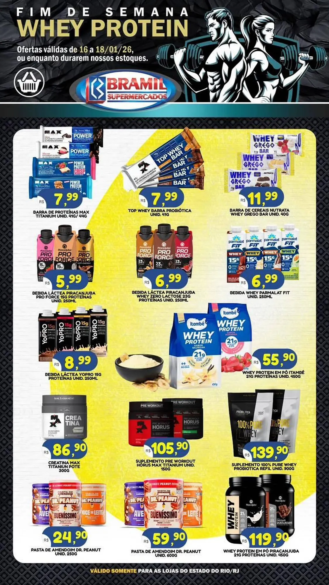 Encarte de Encarte Bramil Supermercados 16 de janeiro até 18 de janeiro 2026 - Pagina 1