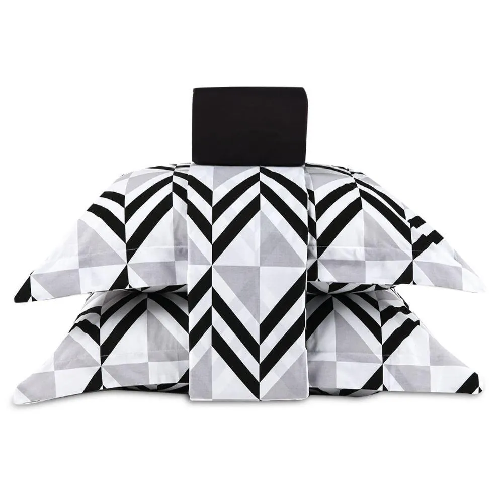 Jogo De Cama Queen Percal Buona Fortuna 4 Pçs - Romeo Preto