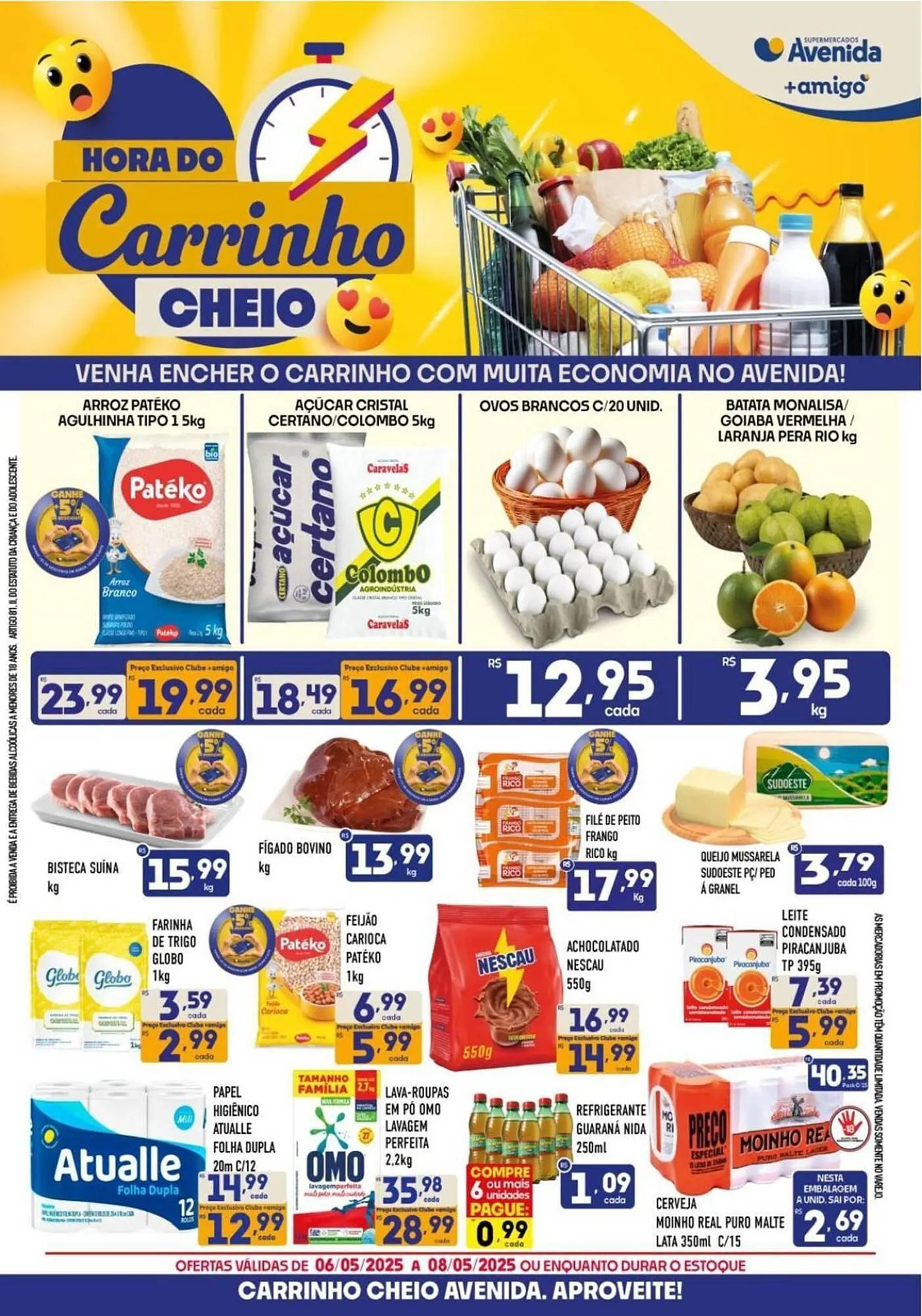 Encarte de Catálogo Supermercados Avenida 6 de maio até 8 de maio 2025 - Pagina 1