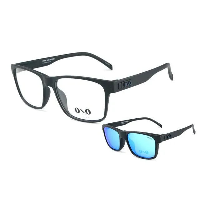 Óculos Clipon Ono, Meaípe, modelo ON0031CP, cor preto fosco, tamanho 56