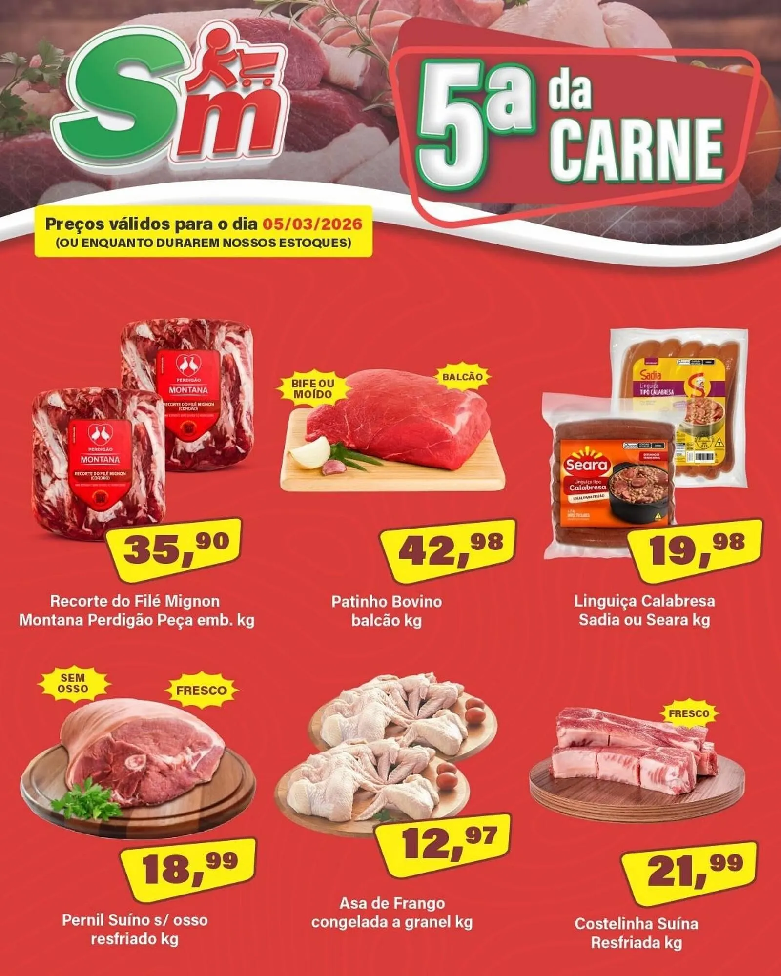 Encarte de Catálogo Floresta Supermercados 5 de março até 5 de março 2026 - Pagina 1