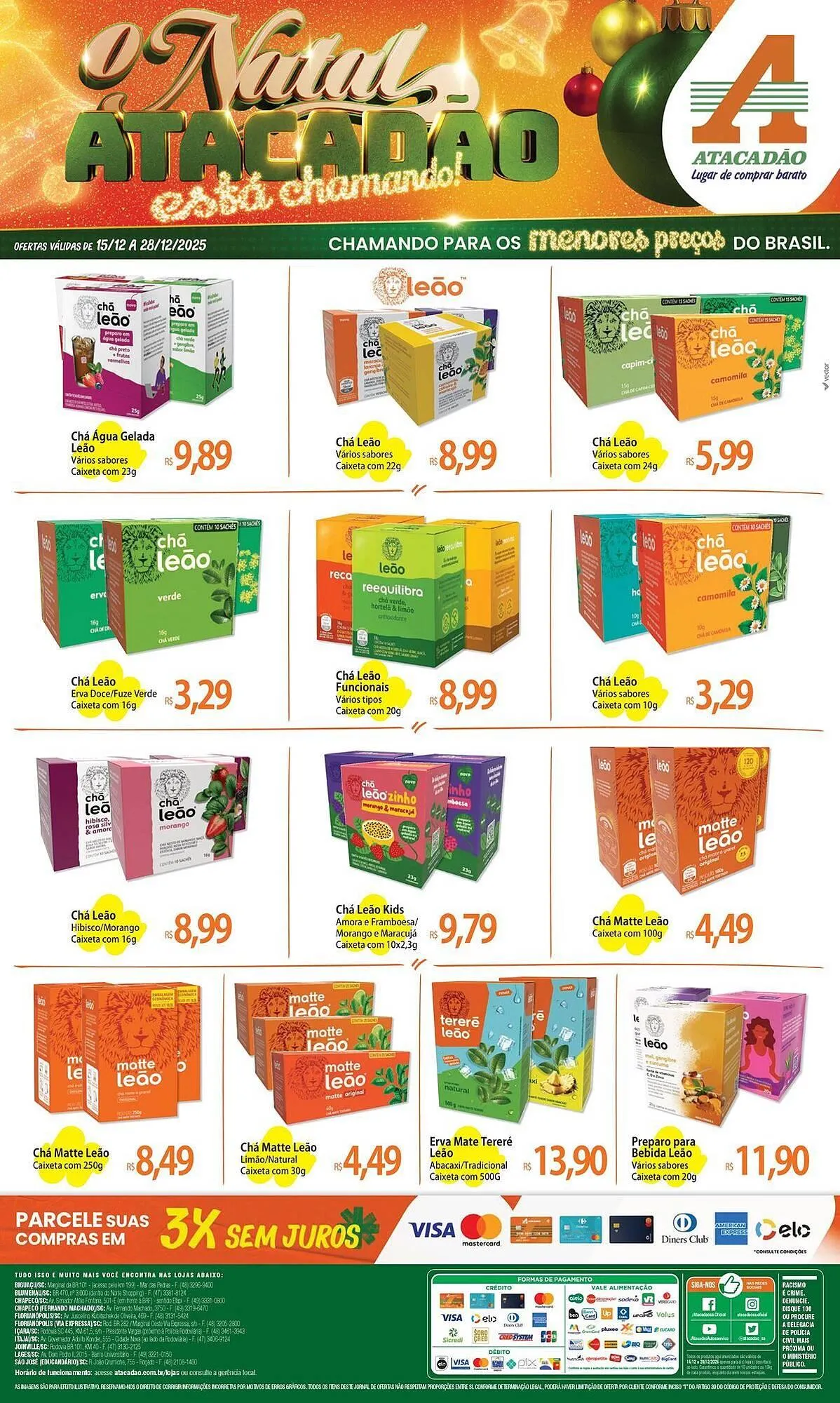 Encarte de Folheto Atacadão 15 de dezembro até 28 de dezembro 2025 - Pagina 1