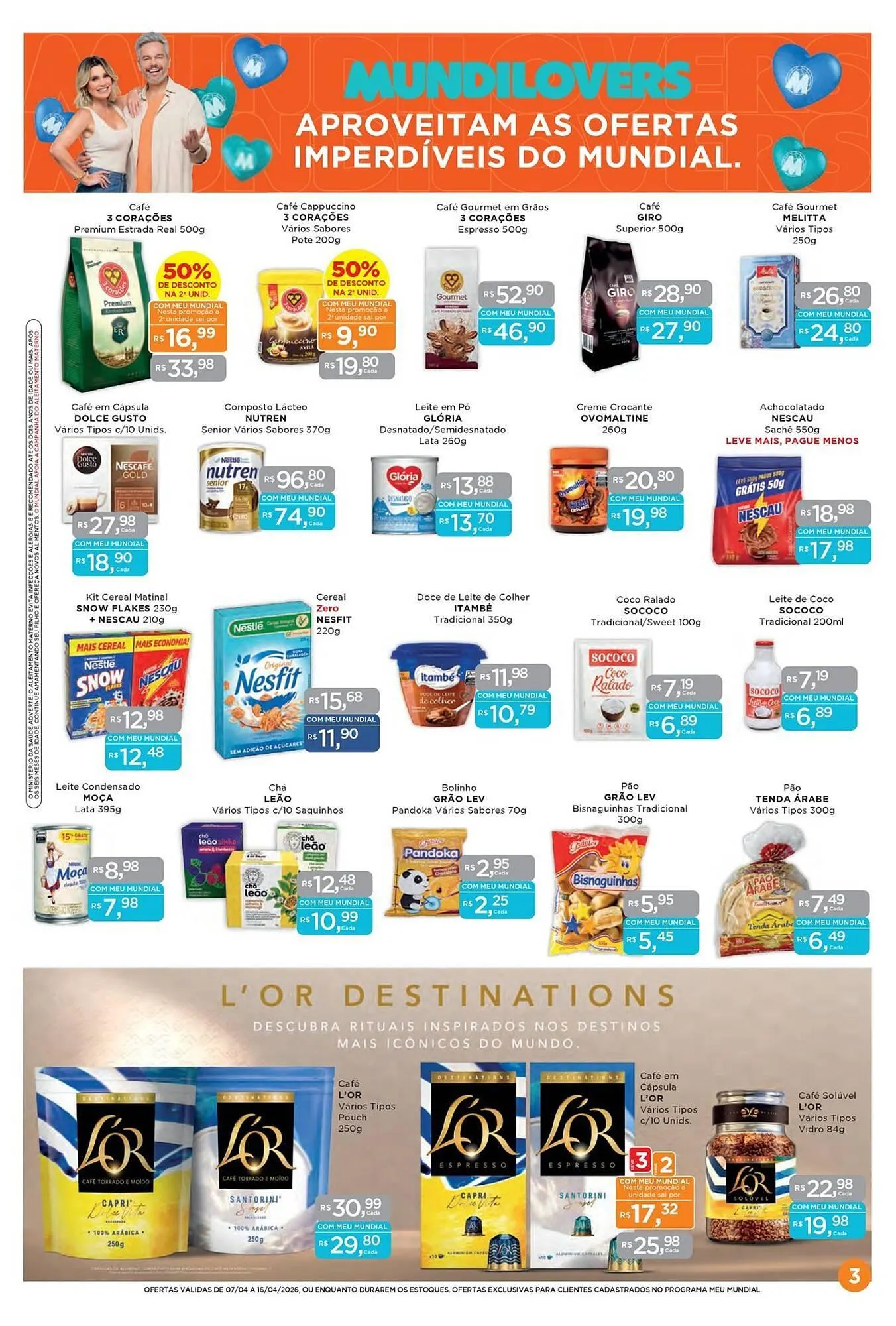 Encarte de Encarte Supermercados Mundial 7 de abril até 16 de abril 2026 - Pagina 3