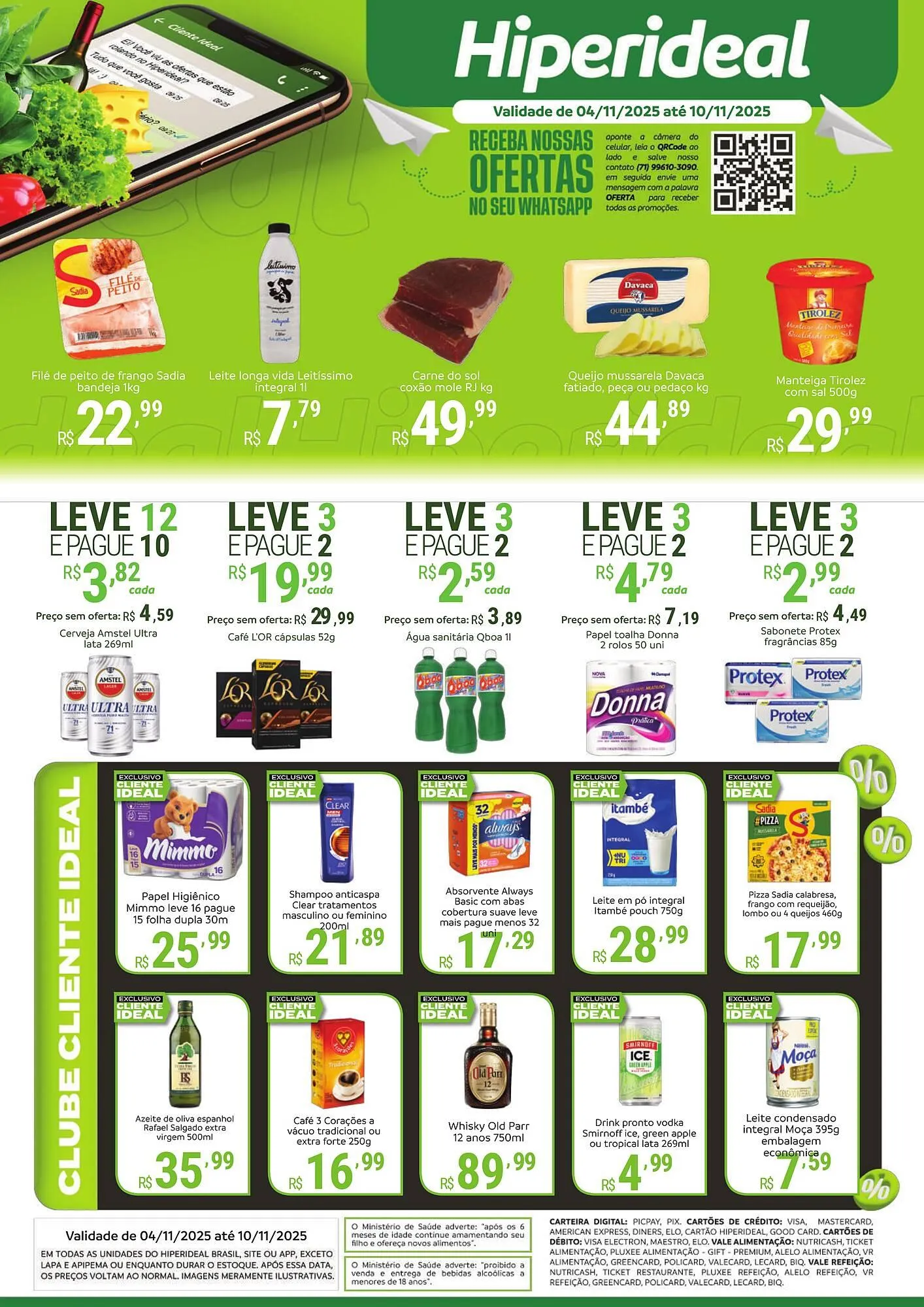 Encarte de Catálogo Hiperideal Supermercados 4 de novembro até 10 de novembro 2025 - Pagina 1