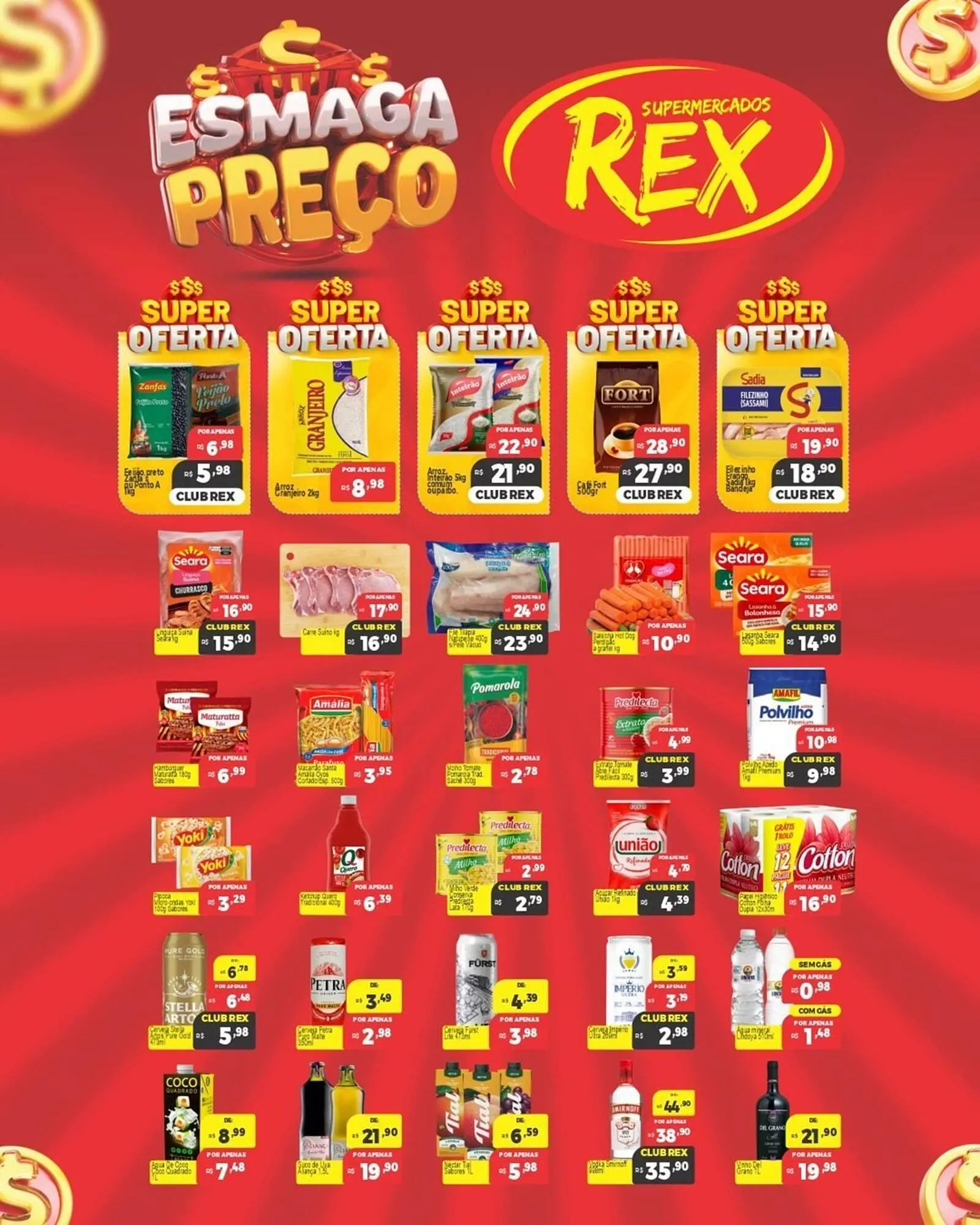 Encarte de Catálogo Supermercados Rex 24 de abril até 29 de abril 2026 - Pagina 1
