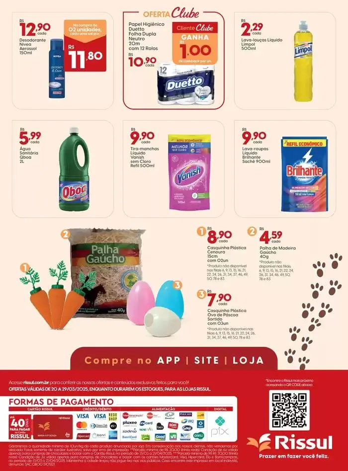 Encarte de PÁSCOA RISSUL 20 de março até 29 de março 2025 - Pagina 12