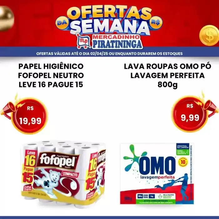 Encarte de Encarte Mercadinho Piratininga 28 de março até 2 de abril 2025 - Pagina 3