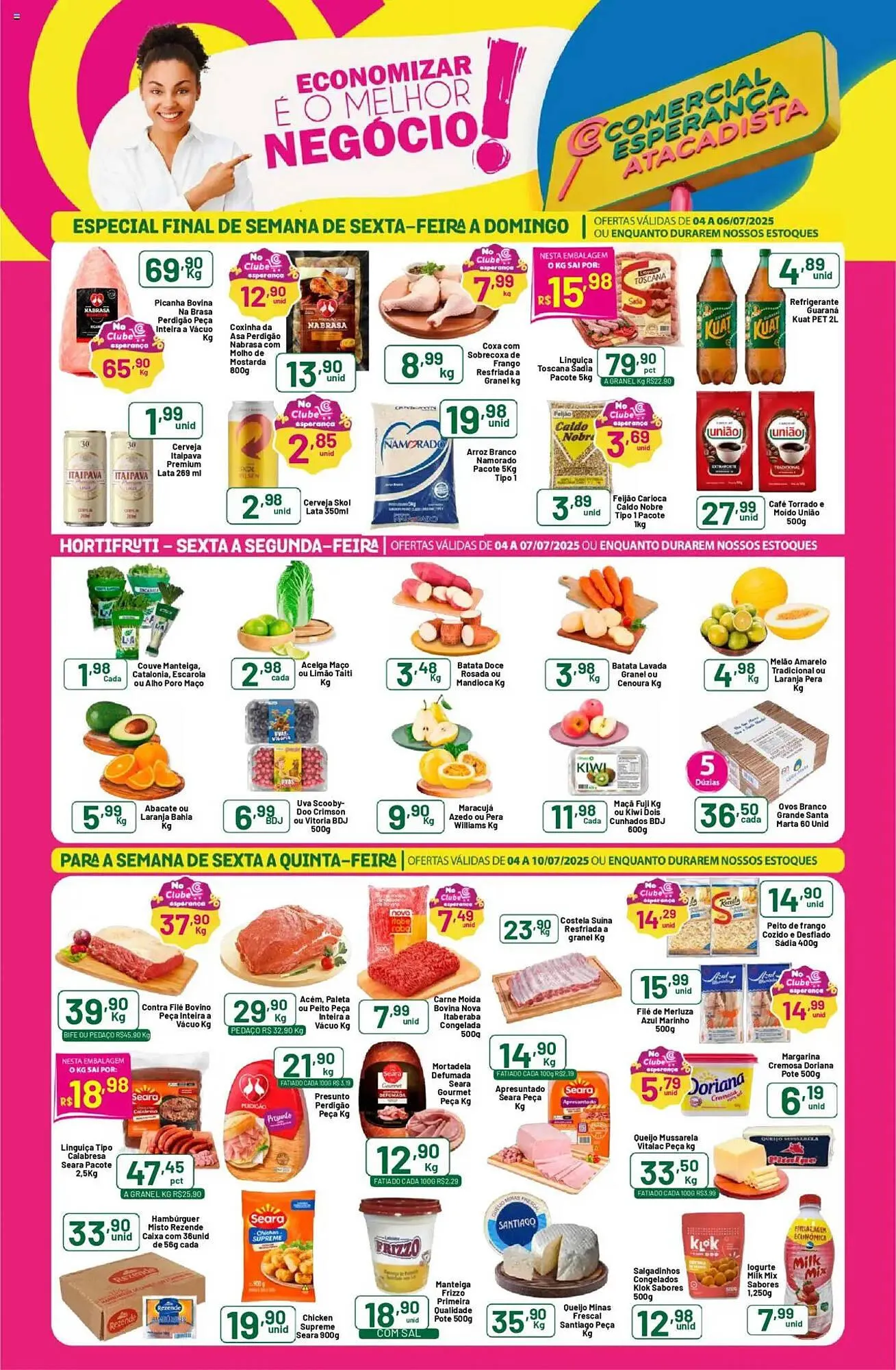 Encarte de Catálogo Comercial Esperança 4 de julho até 10 de julho 2025 - Pagina 1