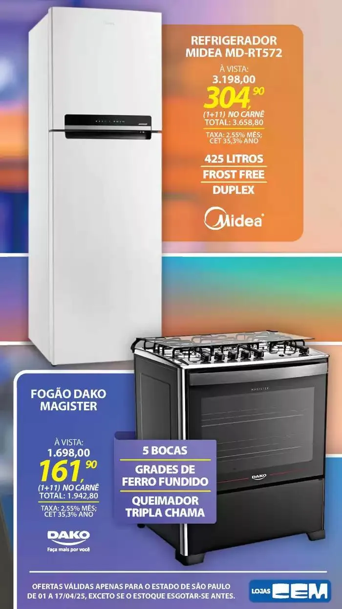 Encarte de Encarte Lojas Cem 3 de abril até 17 de abril 2025 - Pagina 5