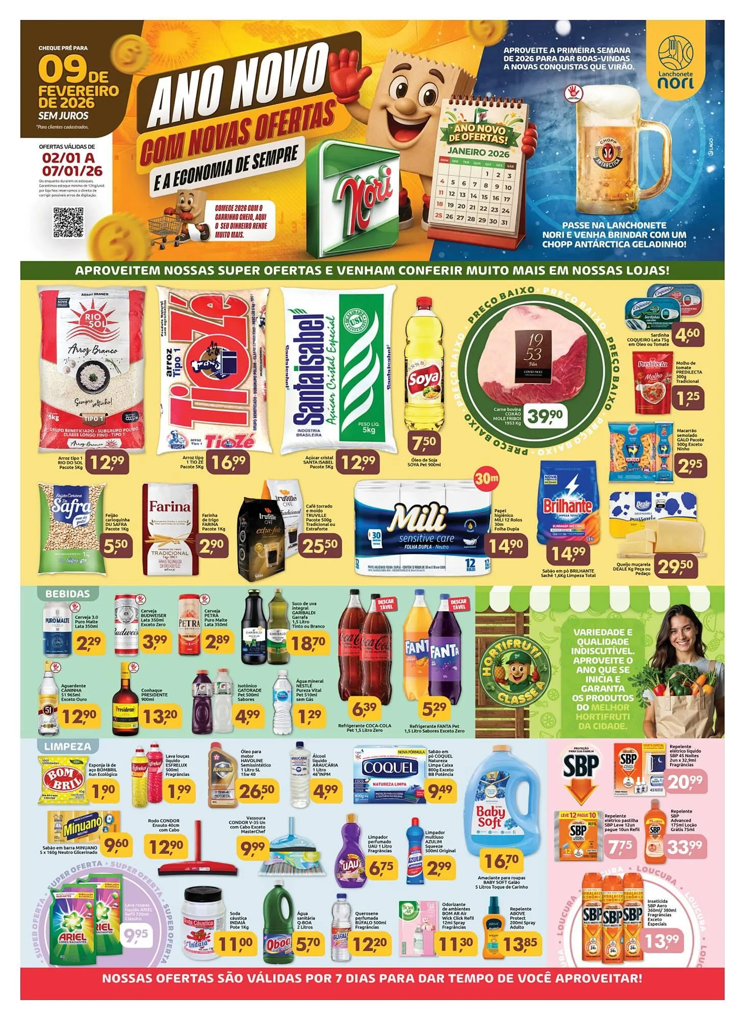 Encarte de Catálogo Supermercados Nori 2 de janeiro até 7 de janeiro 2026 - Pagina 1