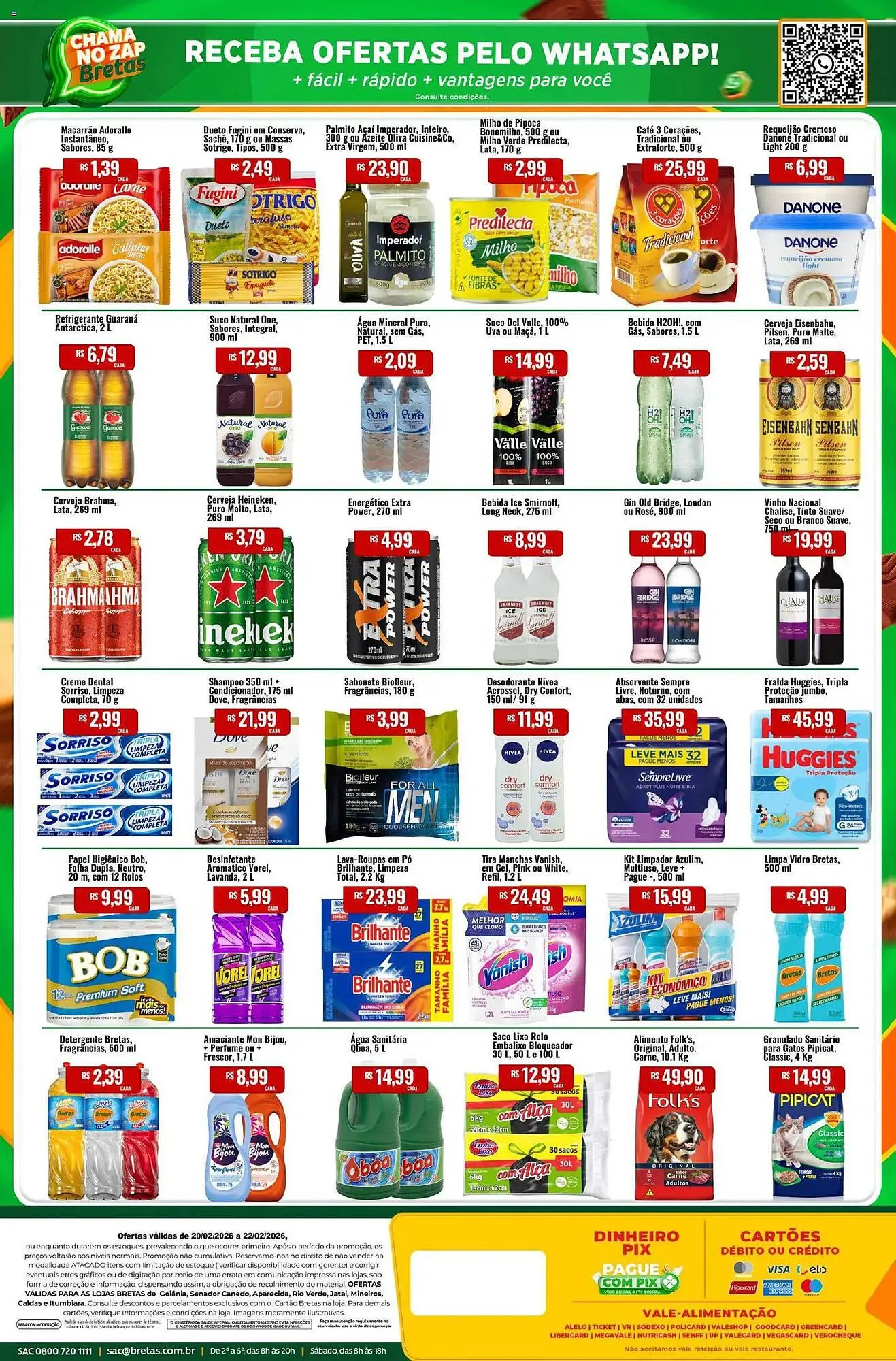 Encarte de Catálogo Supermercados Bretas 20 de fevereiro até 22 de fevereiro 2026 - Pagina 4