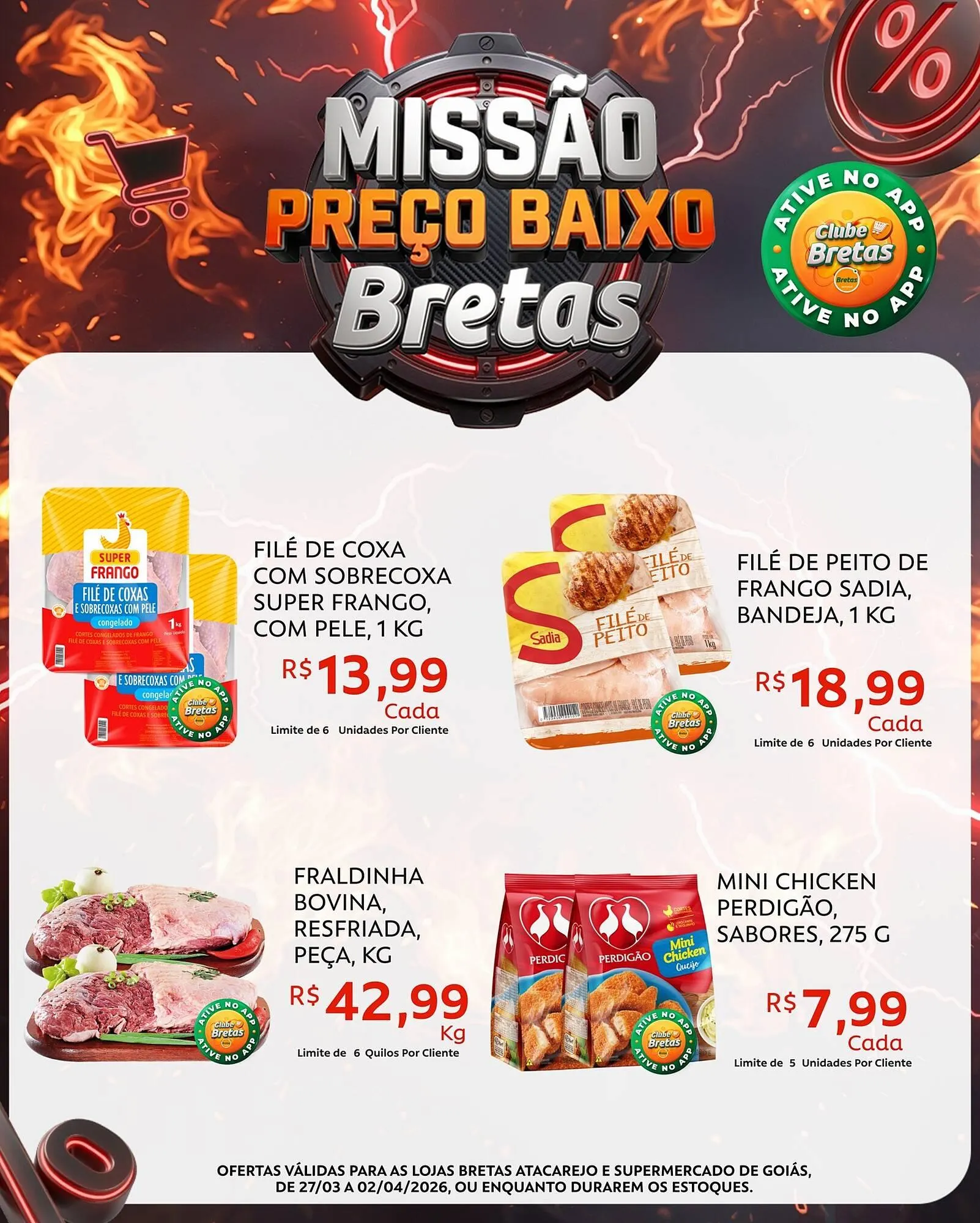 Encarte de Catálogo Supermercados Bretas 27 de março até 2 de abril 2026 - Pagina 1