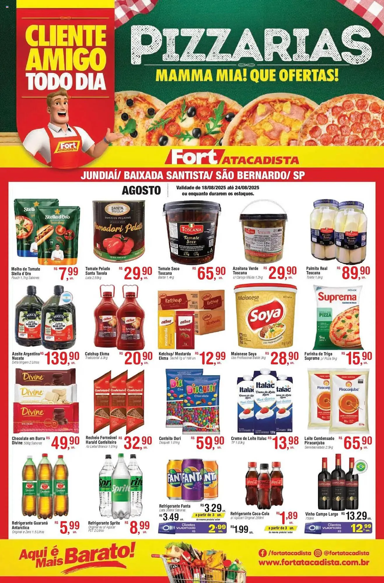 Encarte de Catálogo Fort Atacadista 18 de agosto até 24 de agosto 2025 - Pagina 1