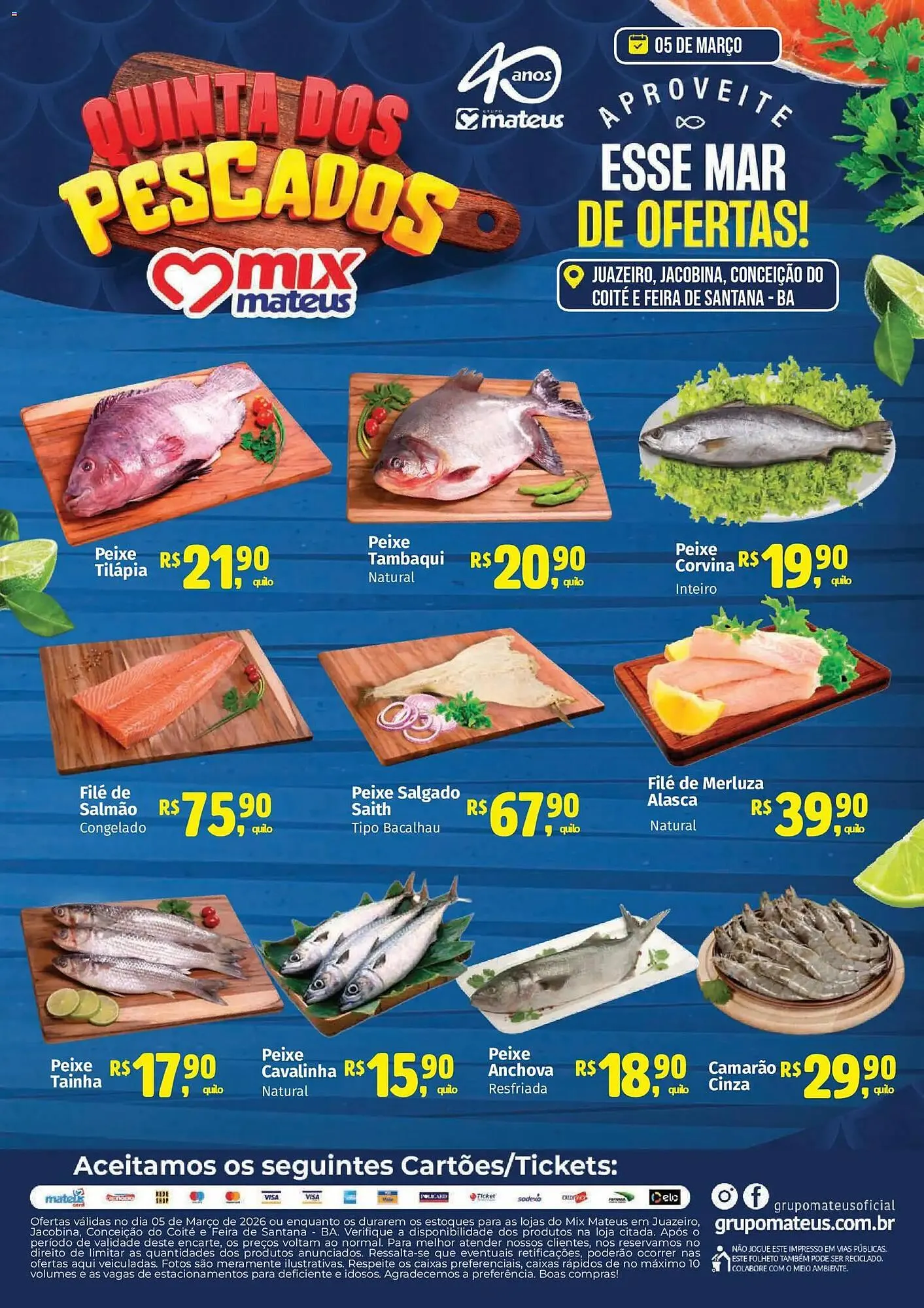 Encarte de Catálogo Supermercados Mateus 5 de março até 5 de março 2026 - Pagina 1