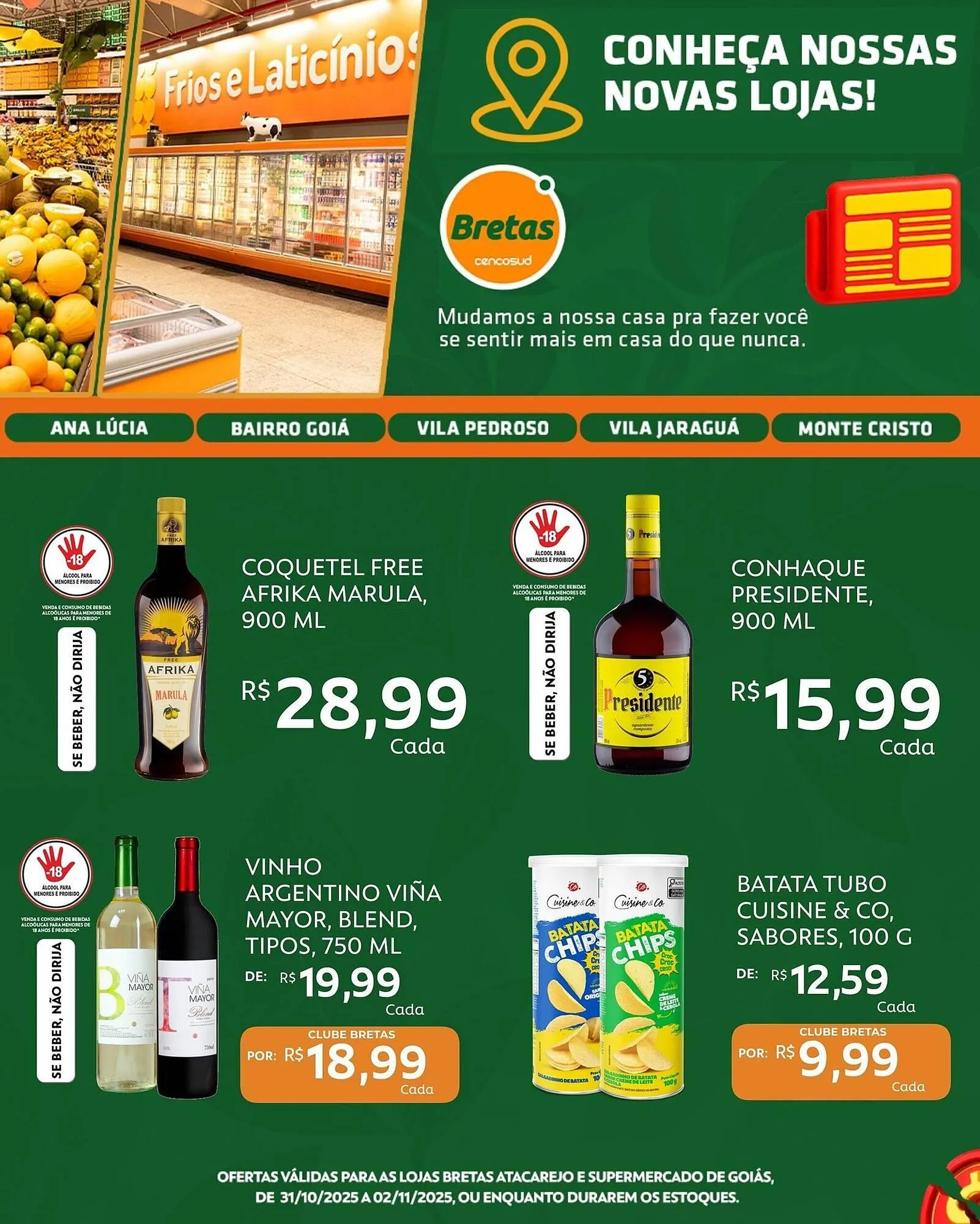 Encarte de Catálogo Supermercados Bretas 31 de outubro até 2 de novembro 2025 - Pagina 3