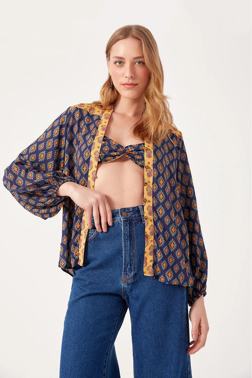 Top Dupla Face Estampa Recanto Mix