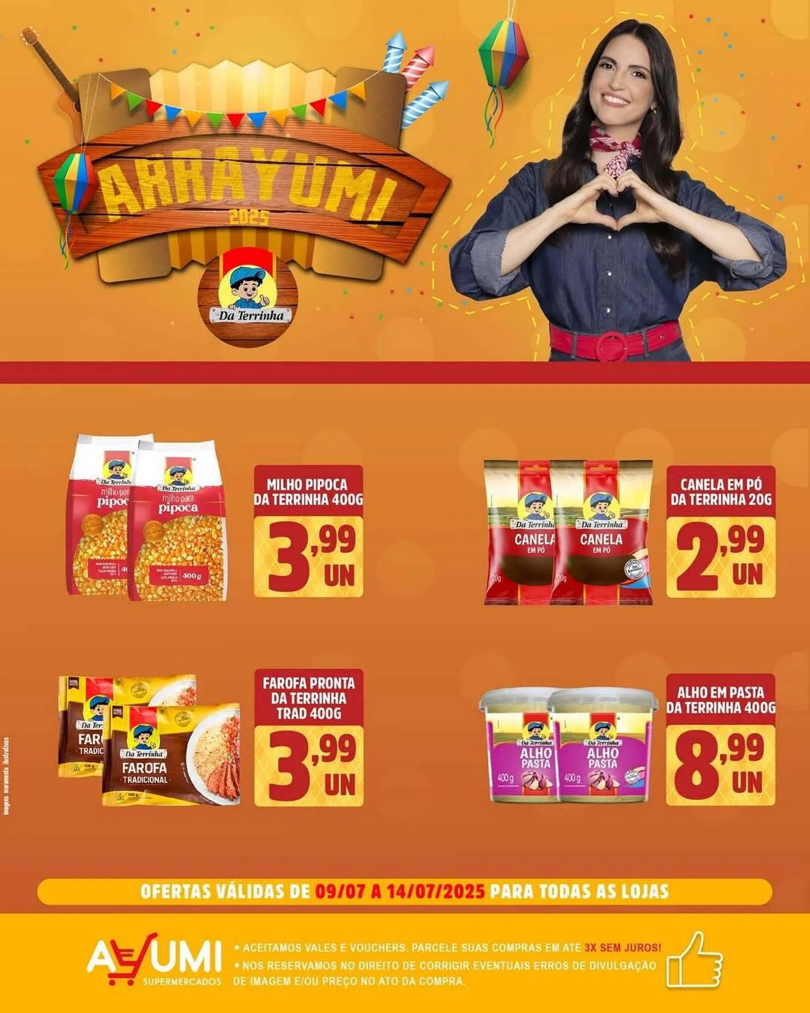 Encarte de Catálogo Ayumi Supermercados 10 de julho até 14 de julho 2025 - Pagina 1