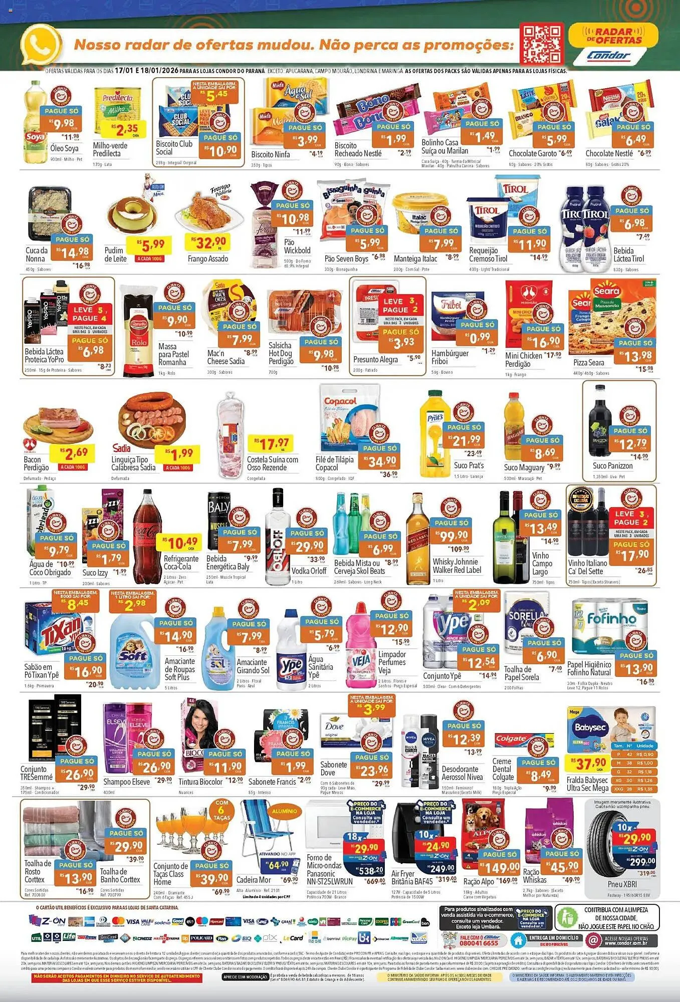 Encarte de Catálogo Supermercados Condor 17 de janeiro até 18 de janeiro 2026 - Pagina 2