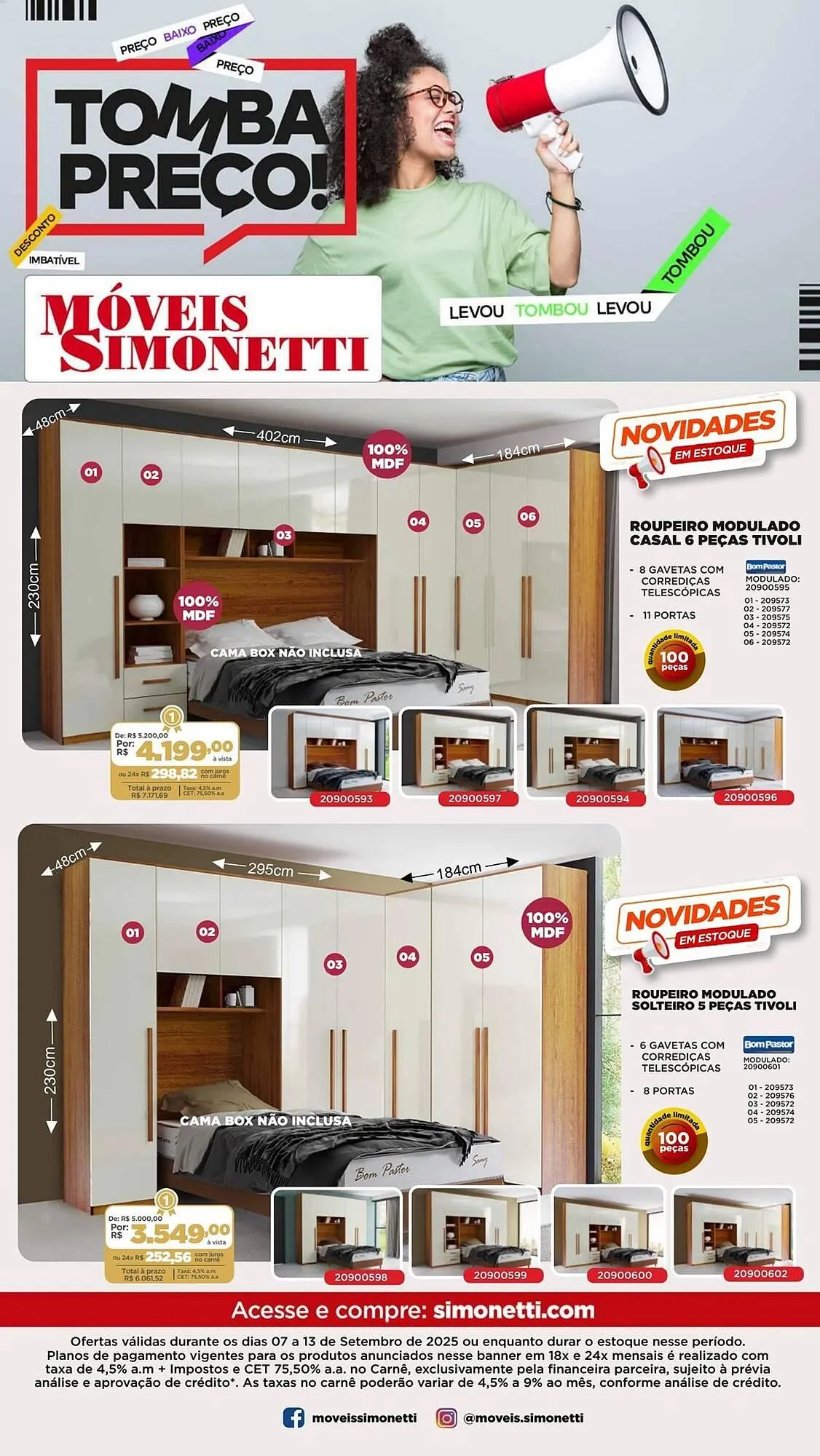 Encarte de Catálogo Móveis Simonetti 8 de setembro até 13 de setembro 2025 - Pagina 6