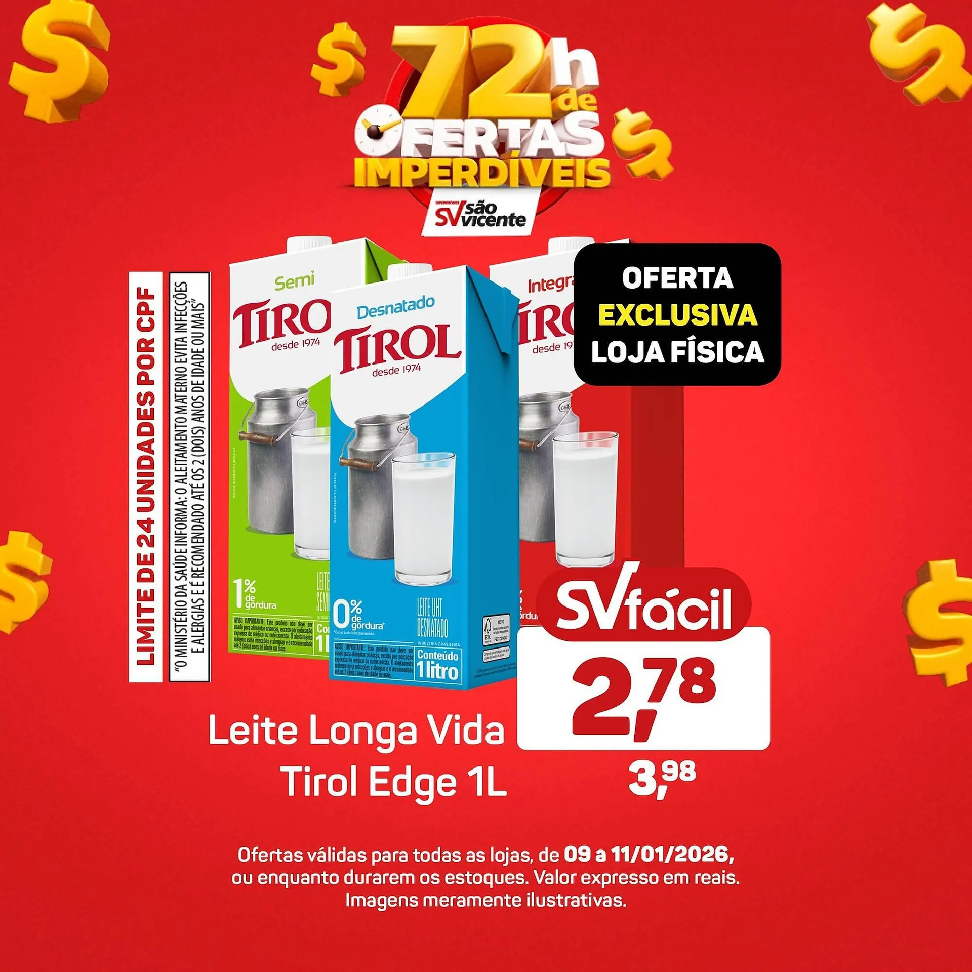 Encarte de Catálogo Supermercados São Vicente 9 de janeiro até 11 de janeiro 2026 - Pagina 2