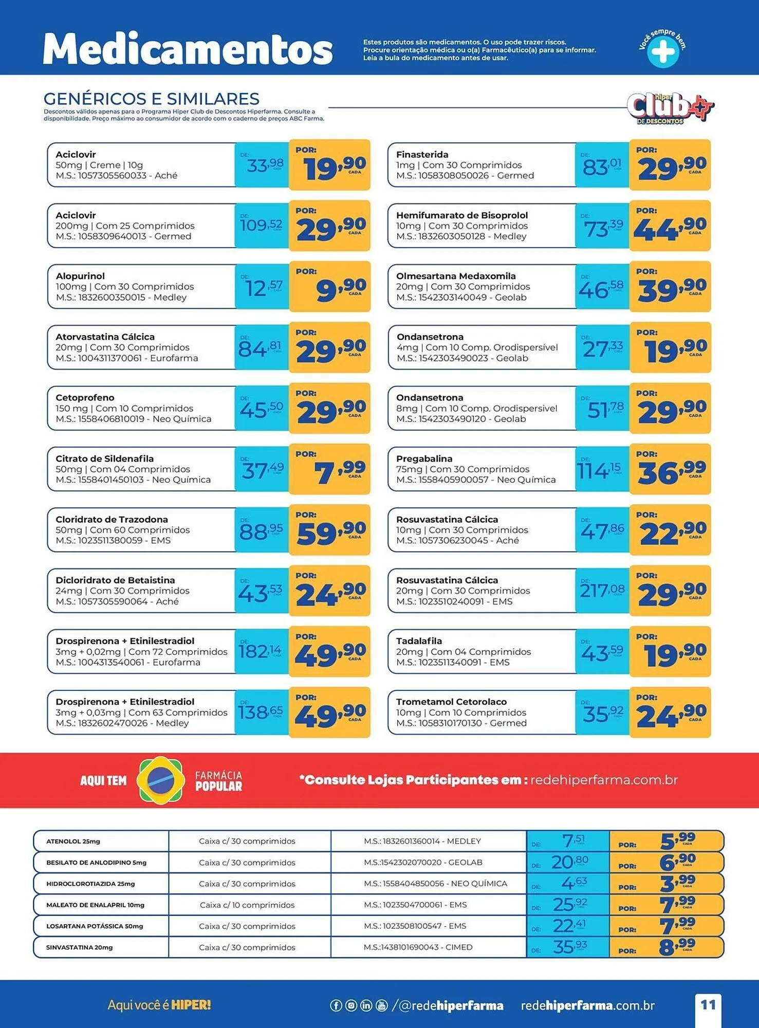 Encarte de Catálogo Hiper Farma 9 de dezembro até 4 de janeiro 2026 - Pagina 11