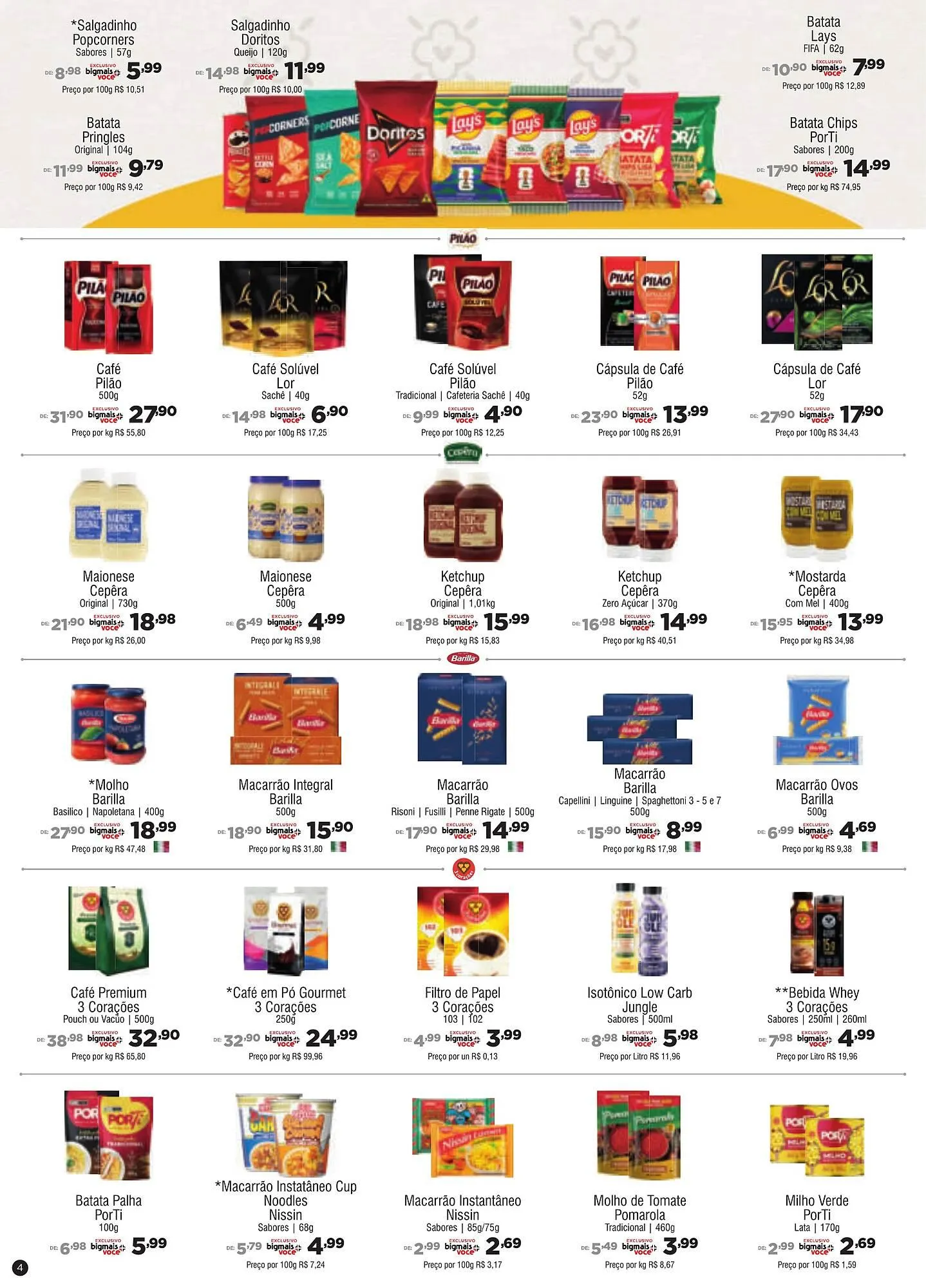 Encarte de Catálogo Big Mais Supermercados 7 de abril até 5 de maio 2026 - Pagina 4