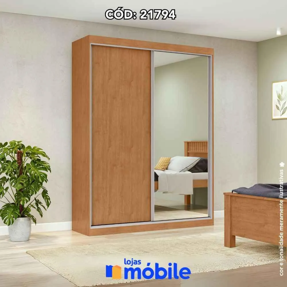 Roupeiro Quadrix 2 portas flex correr (21794)