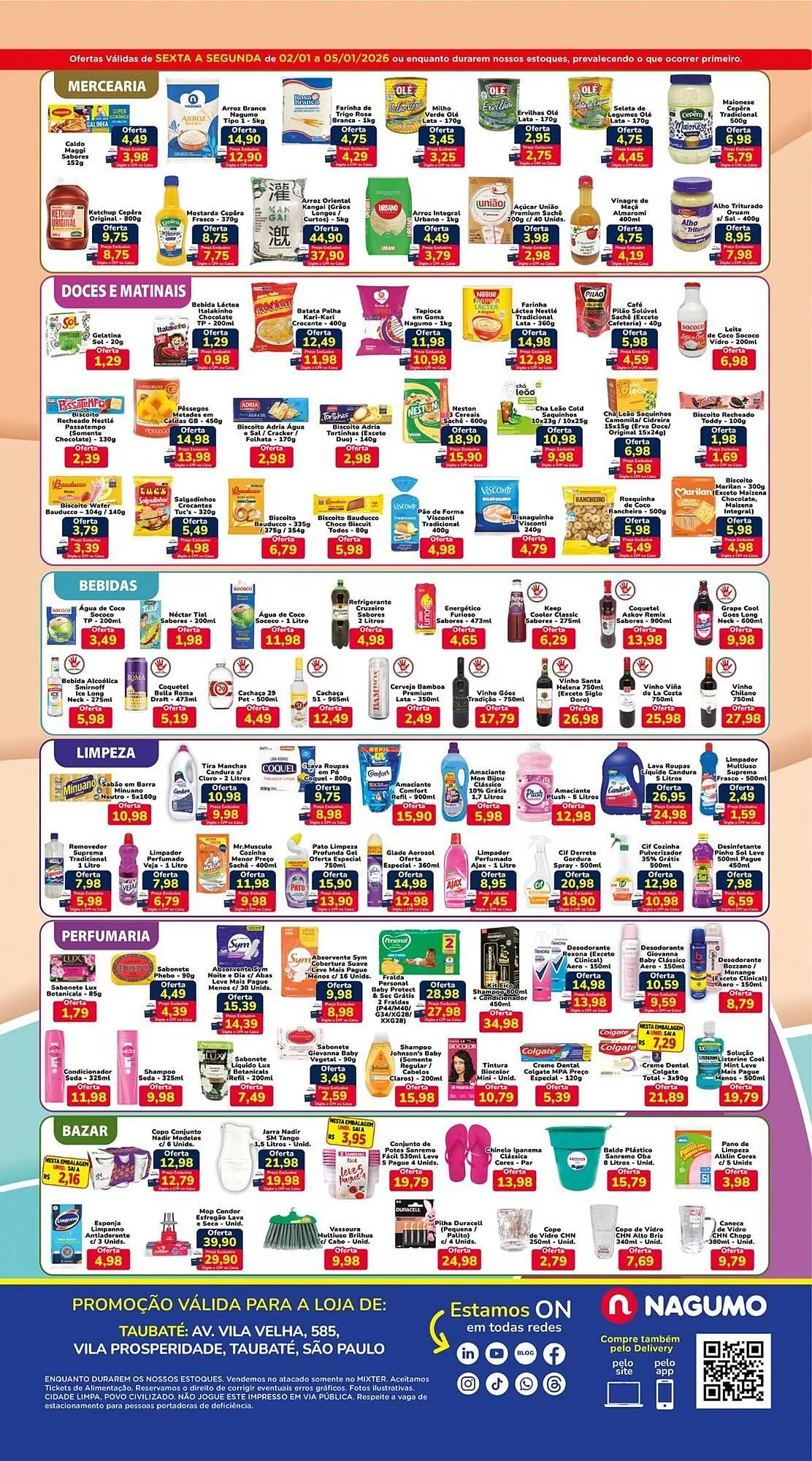 Encarte de Folheto Nagumo 2 de janeiro até 5 de janeiro 2026 - Pagina 2