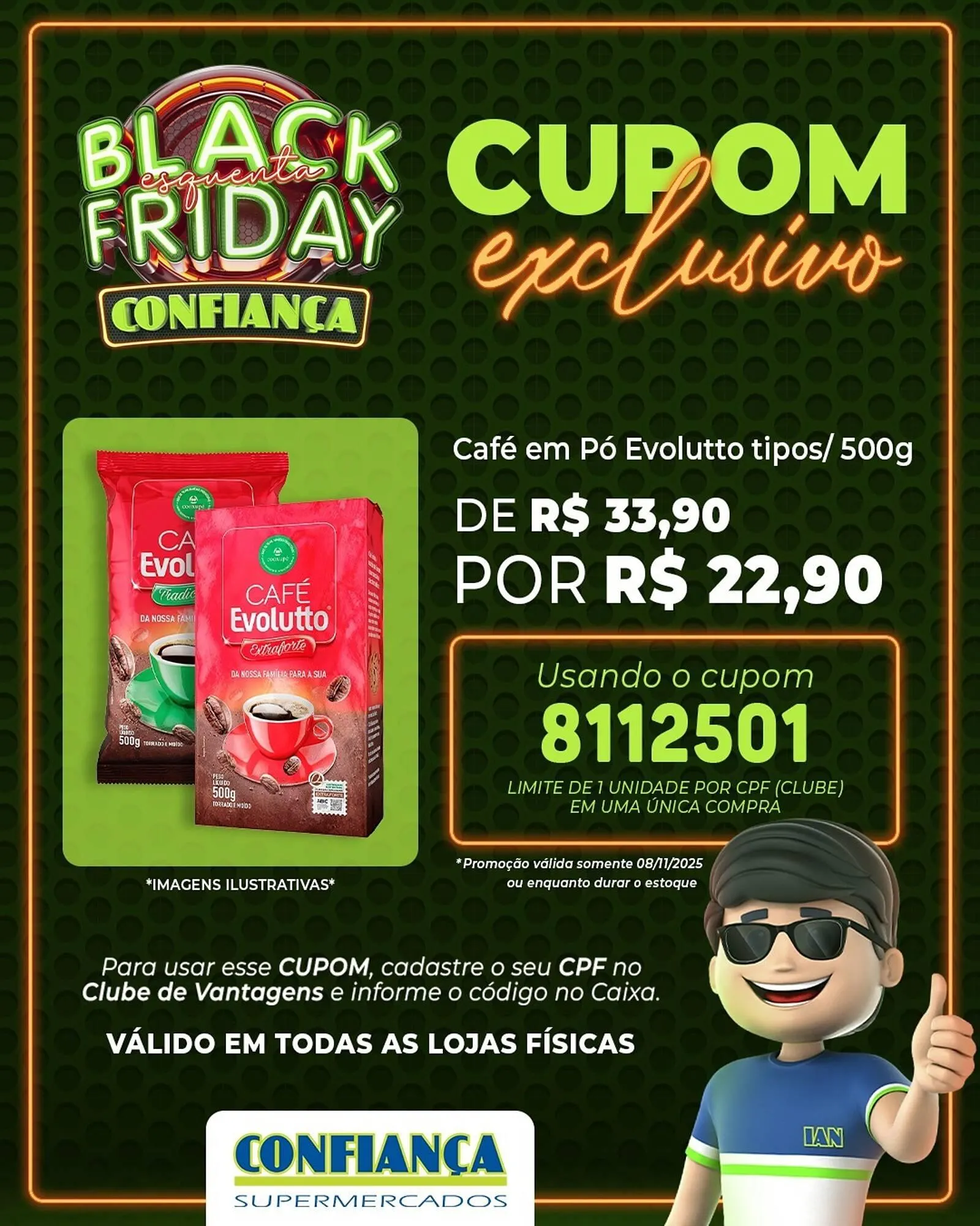 Encarte de Catálogo Confiança Supermercados 8 de novembro até 14 de novembro 2025 - Pagina 1