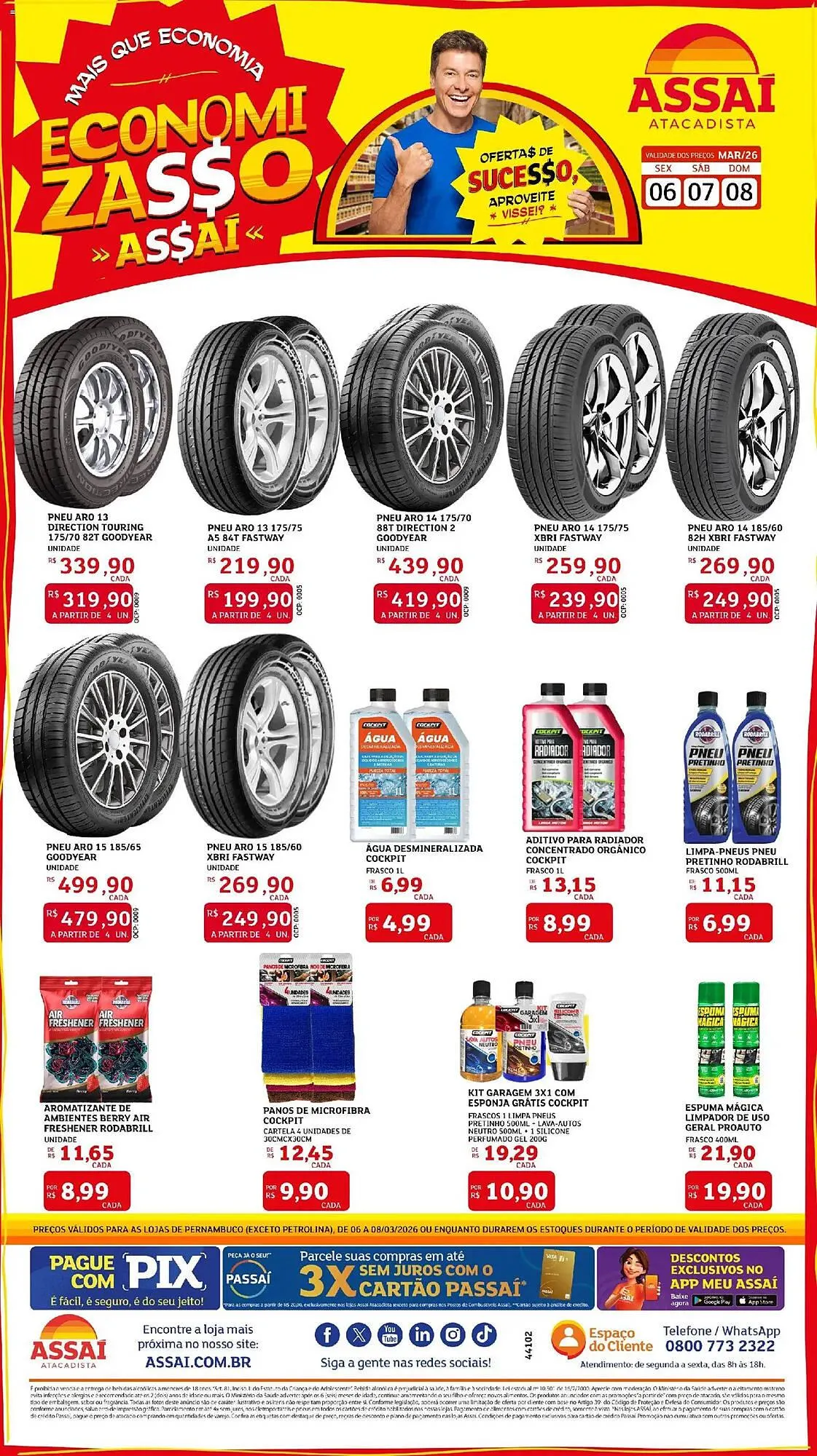 Encarte de Encarte Assaí Atacadista 6 de março até 8 de março 2026 - Pagina 1
