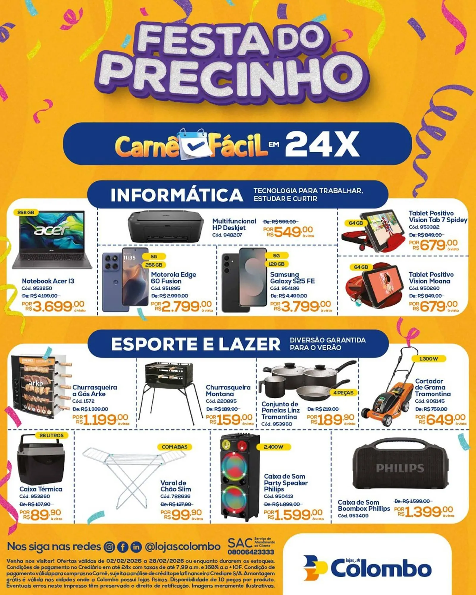 Encarte de Folheto Lojas Colombo 2 de fevereiro até 28 de fevereiro 2026 - Pagina 4