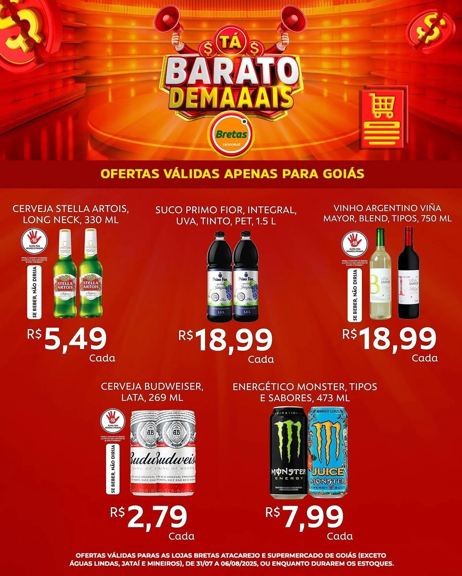 Encarte de Catálogo Supermercados Bretas 31 de julho até 6 de agosto 2025 - Pagina 5
