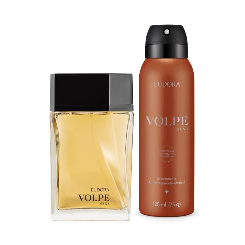 Combo Eudora Volpe Next: Desodorante Colônia 100ml + Desodorante Antitranspirante Aerosol 125ml/75g