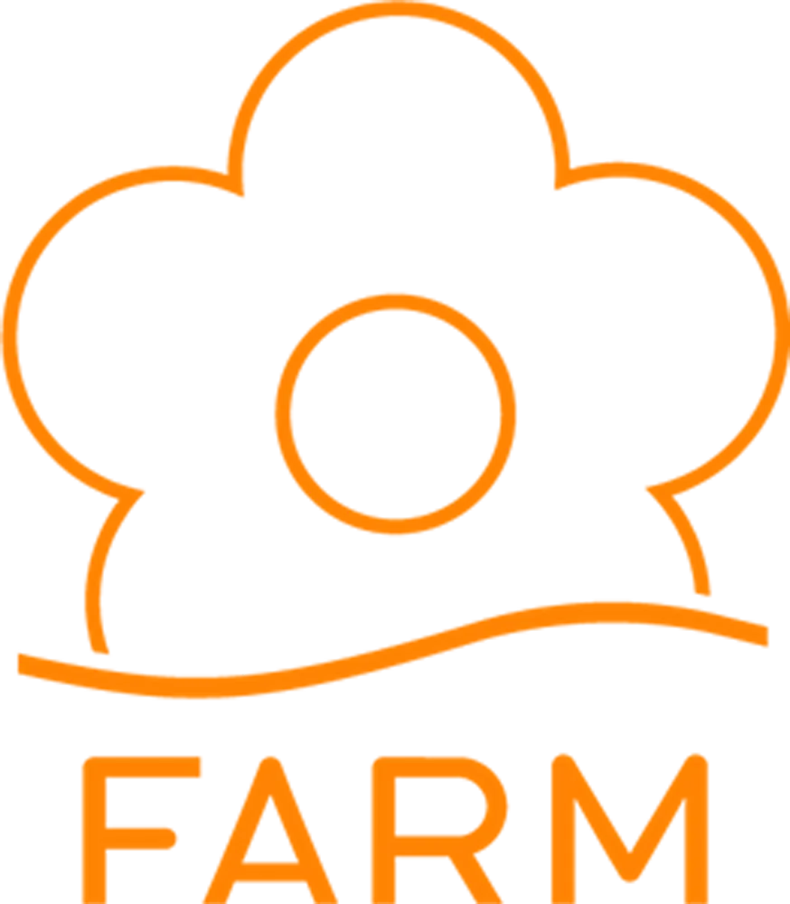 FARM logo de folhetos