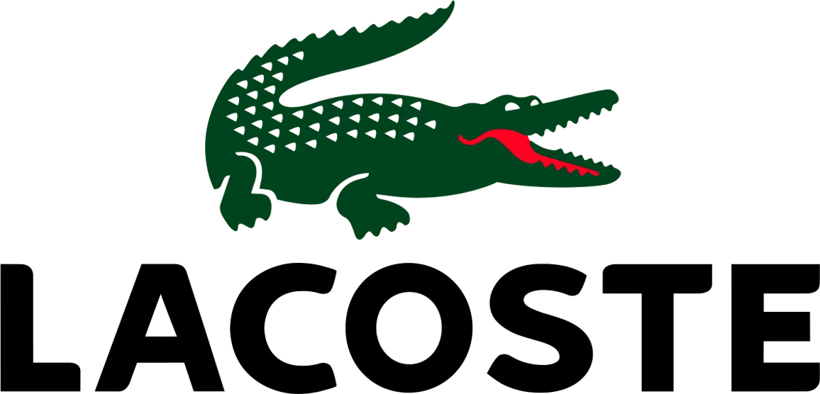 Lacoste logo de folhetos