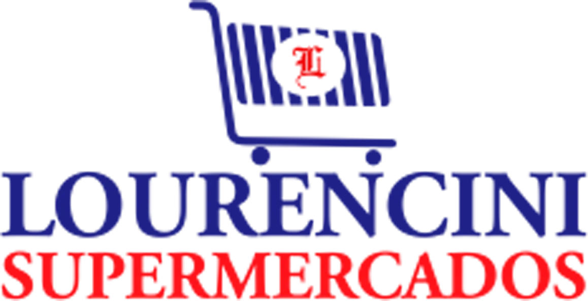 Lourencini Supermercados logo de folhetos