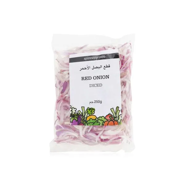 SpinneysFOOD sliced red onion 250g