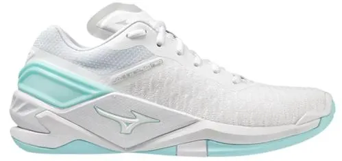 Mizuno Wave Stealth Neo White/Tanager Turquoise