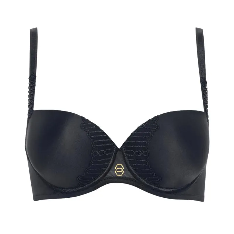 LIS-20291-20292-SD - Reggiseno Ivonne balconcino preformato con ferretto - nero