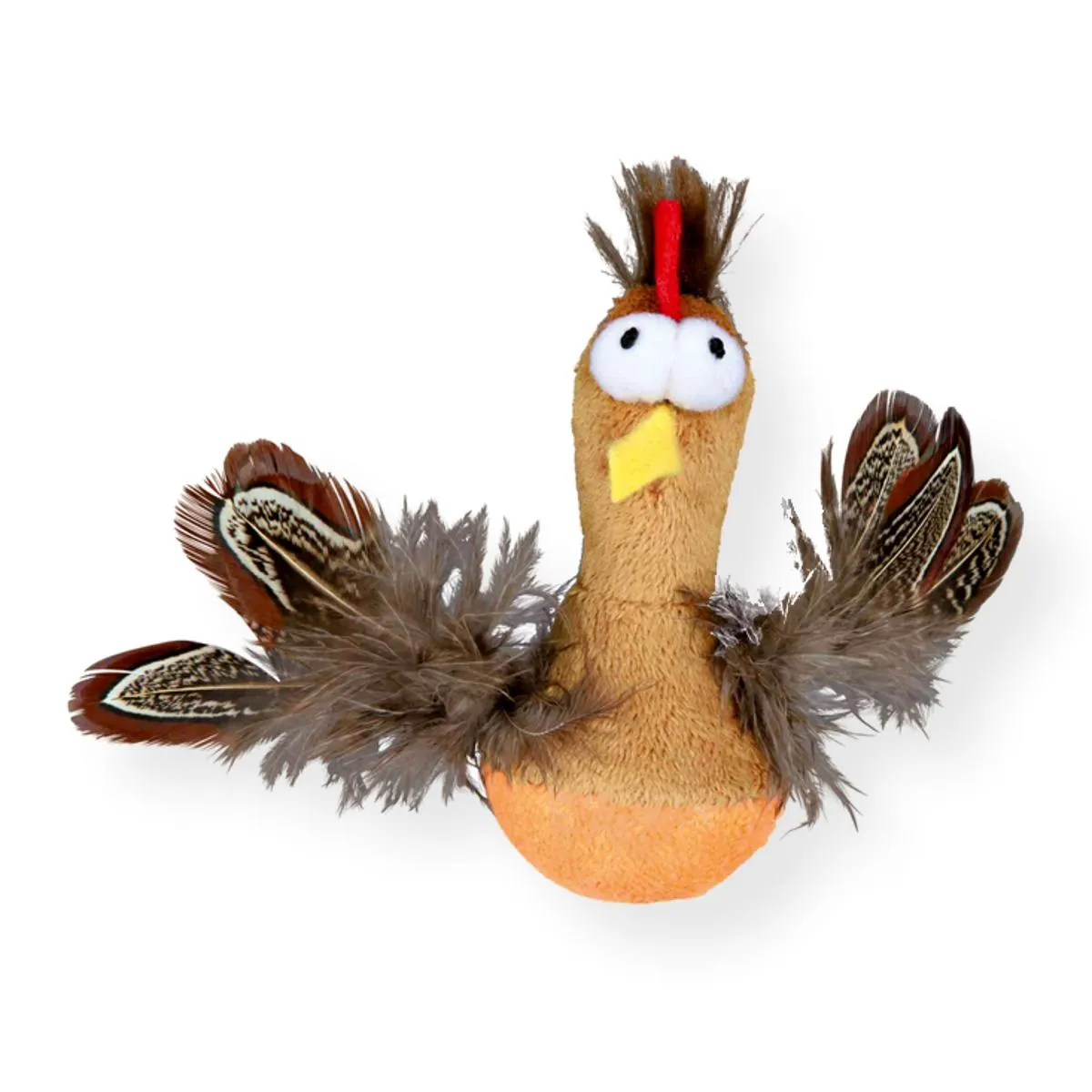 Trixie Bobo Bobbin Chicken Cat Toy 10cm 10cm