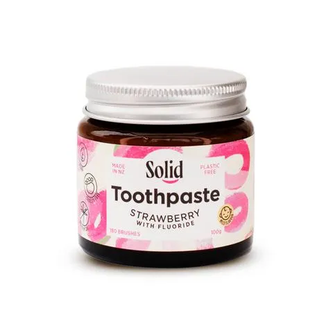 Solid Toothpaste Jar Strawberry